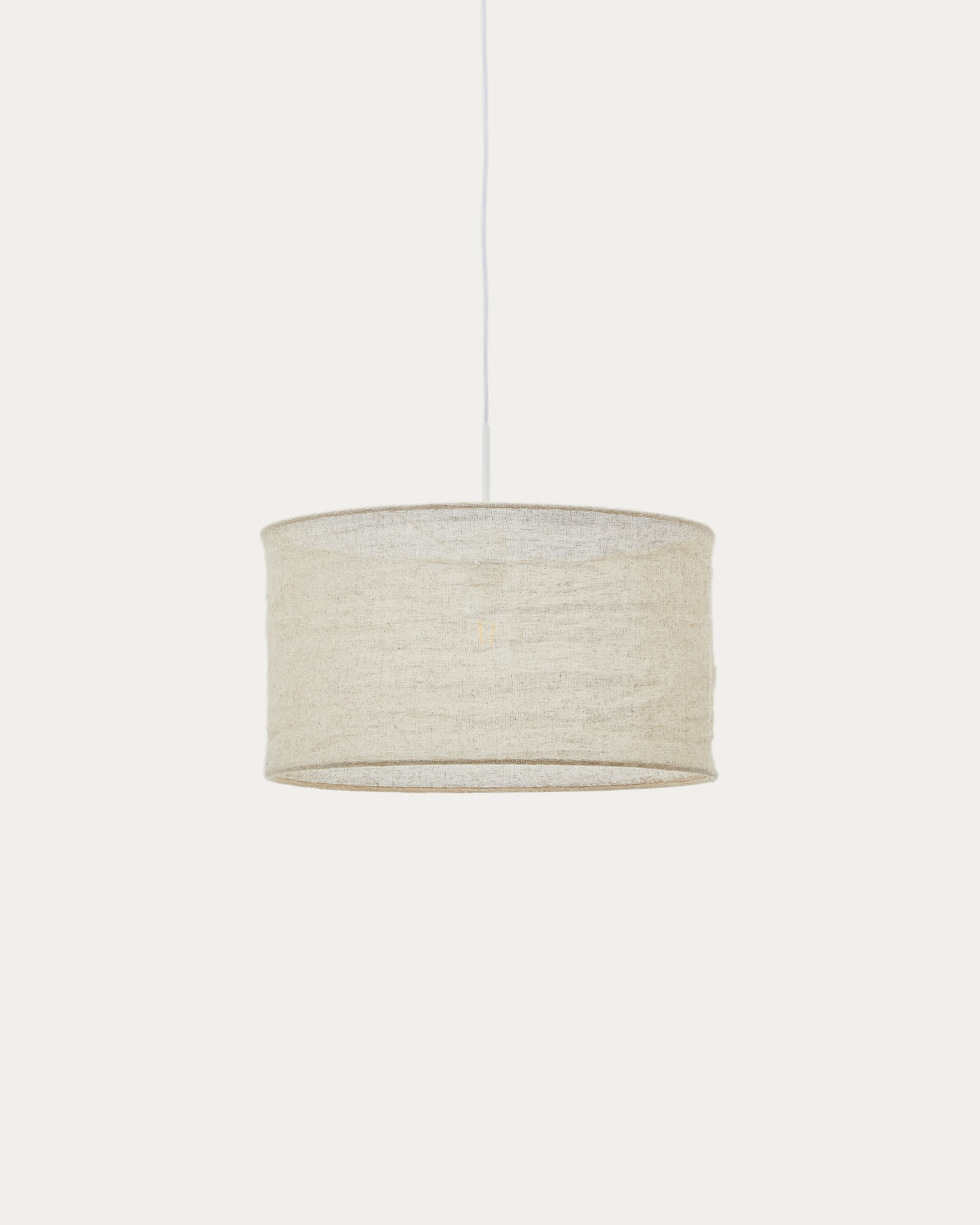 Mariela linen ceiling lamp shade in a beige finish Ø 50 x 30 cm