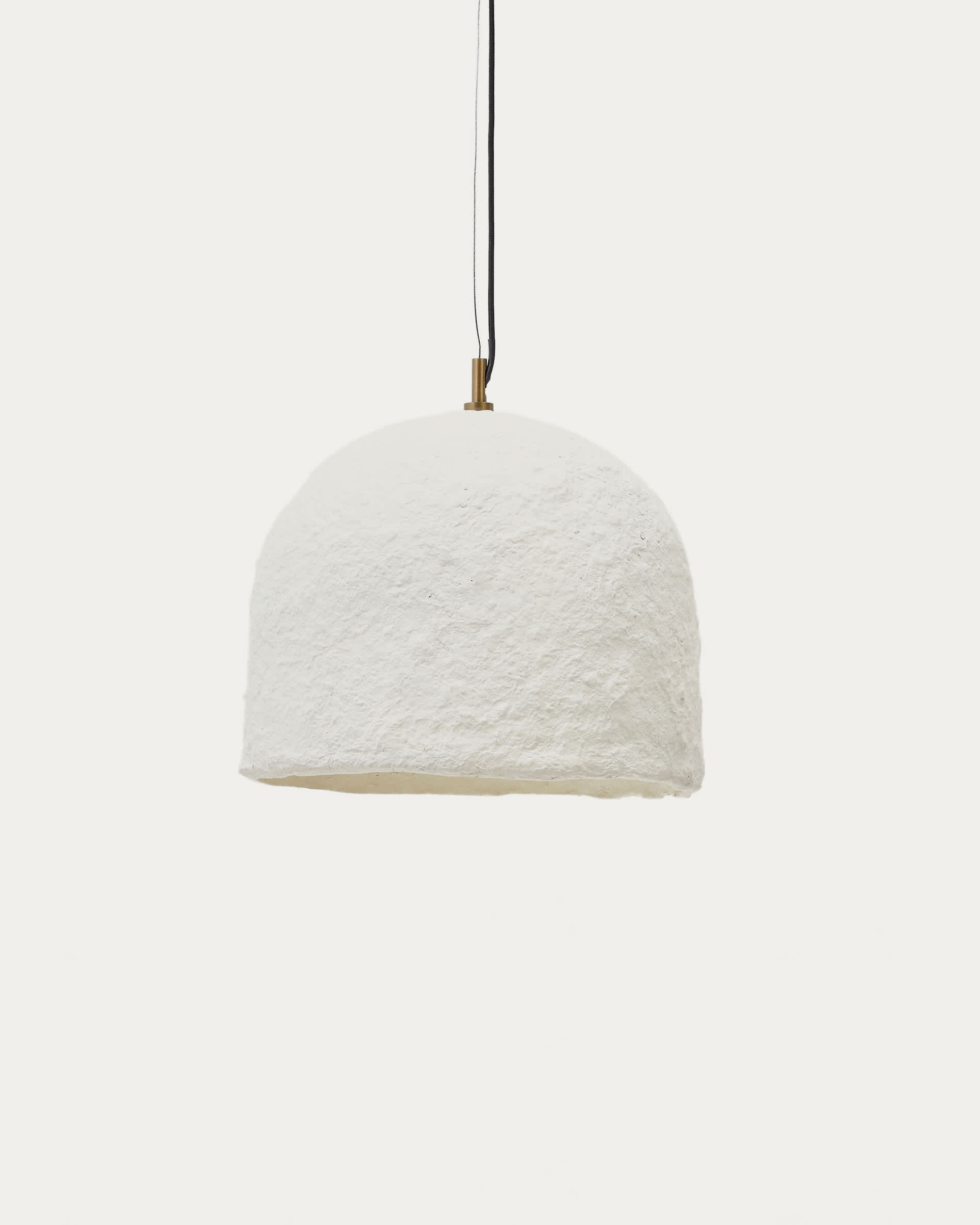 Sineu white papier-mâché ceiling lamp Ø 34,5 cm