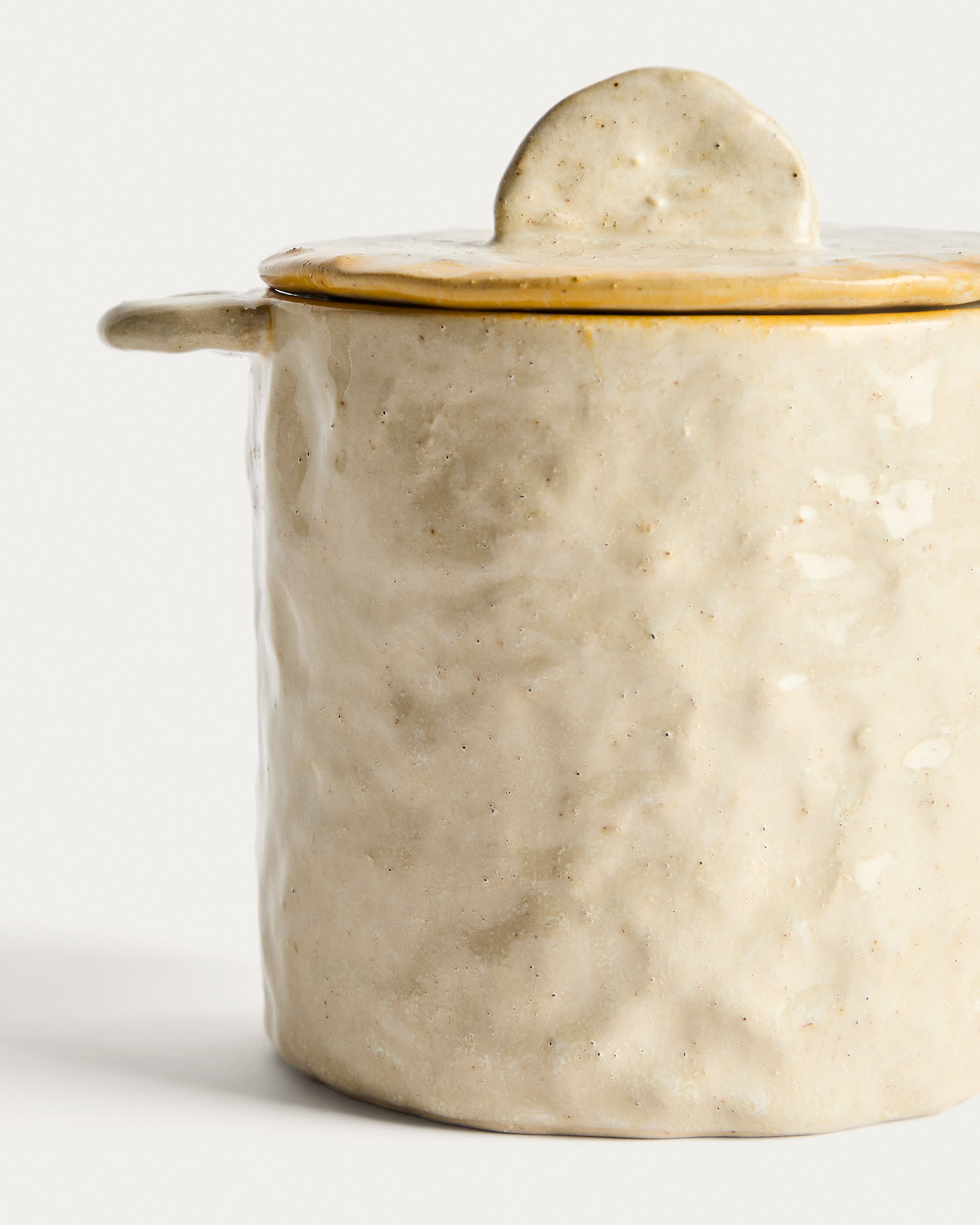 Belor white ceramic pot 13.5cm
