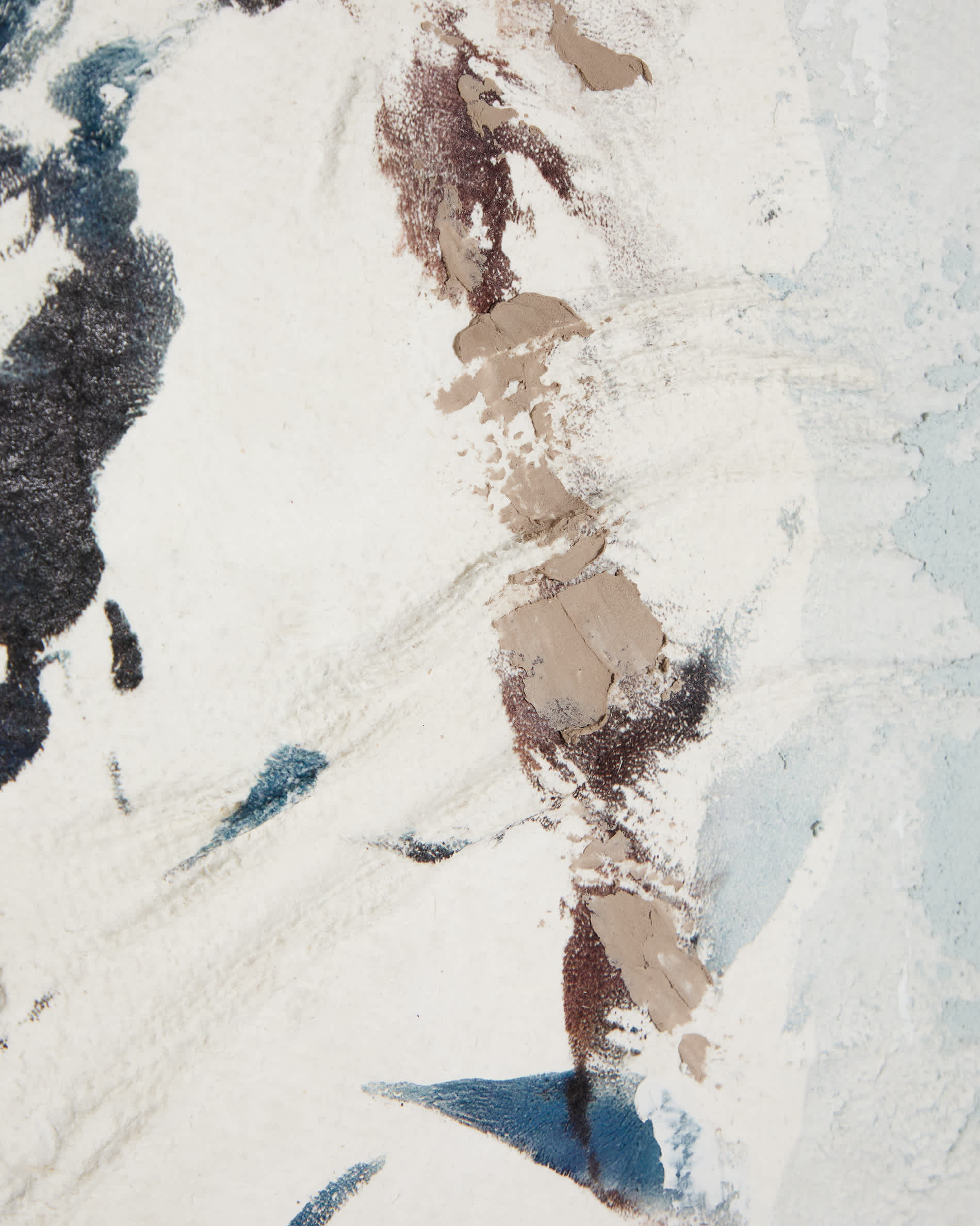 Erale grey and blue hand-painted abstract picture 120 x 200cm