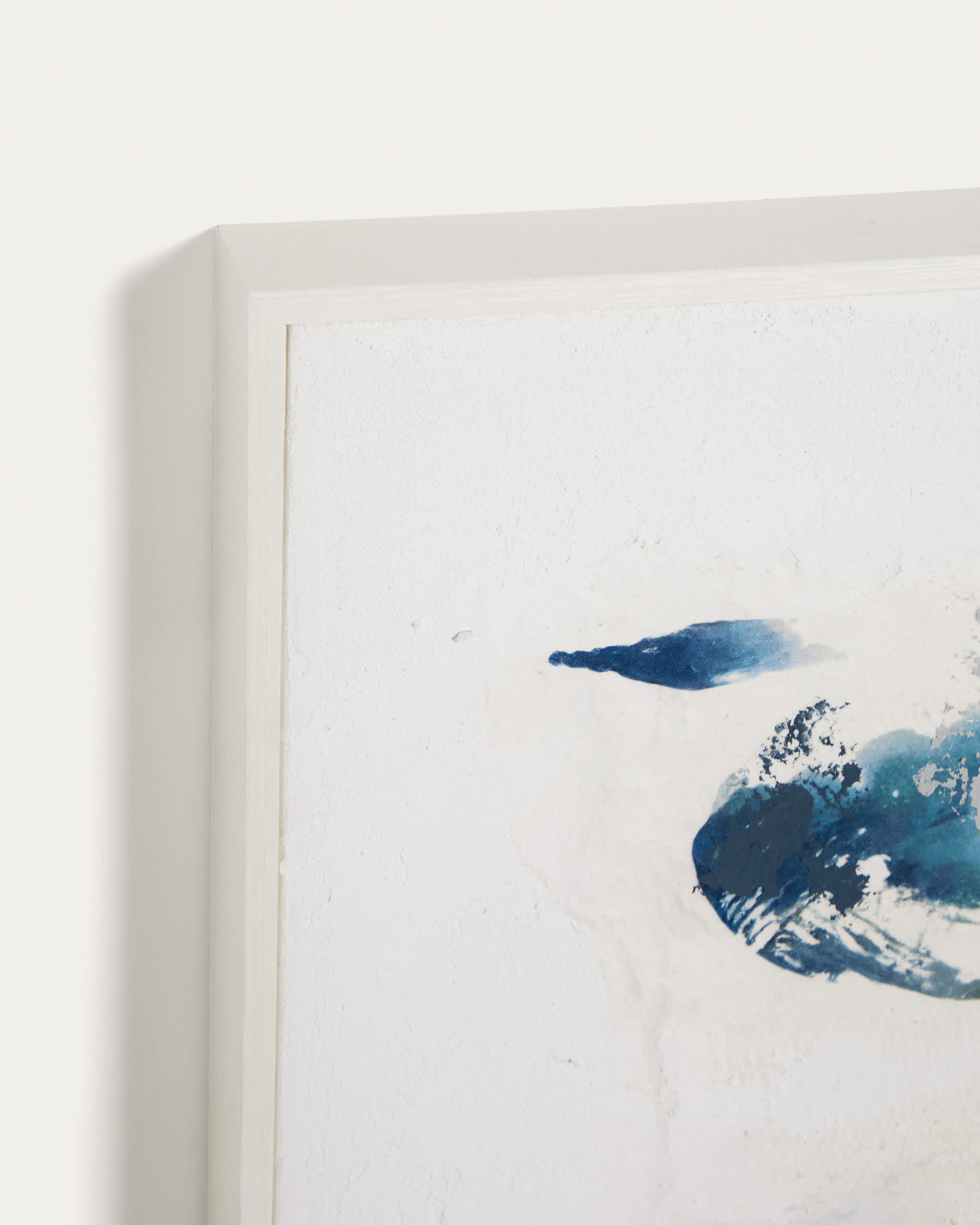 Erale grey and blue hand-painted abstract picture 80 x 100cm