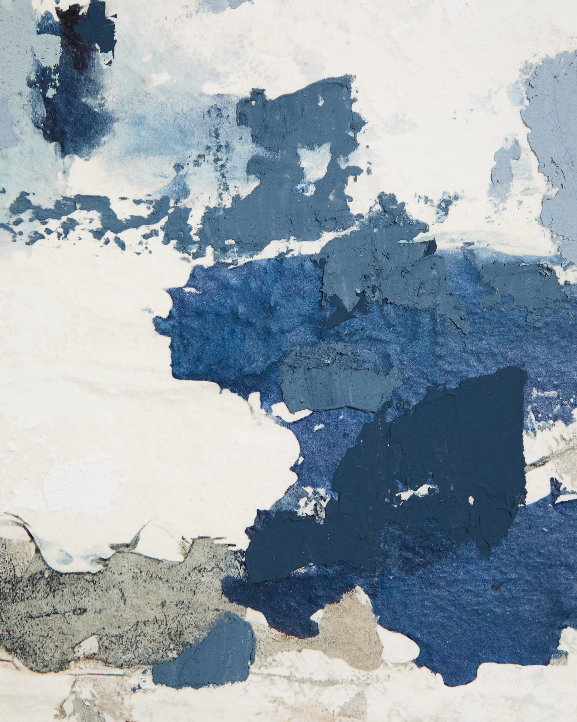 Erale grey and blue hand-painted abstract picture 60 x 90cm
