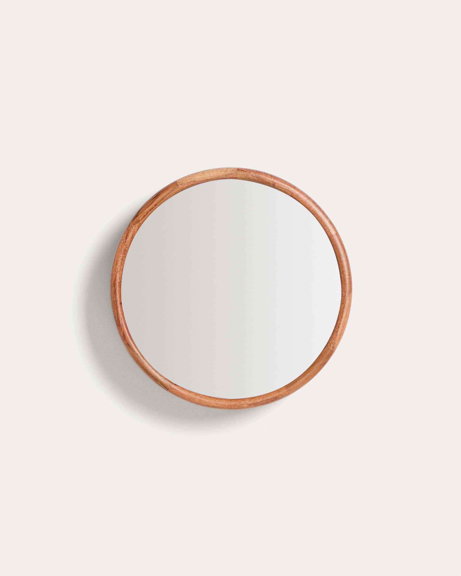 Berale acacia wood mirror Ø30.5cm