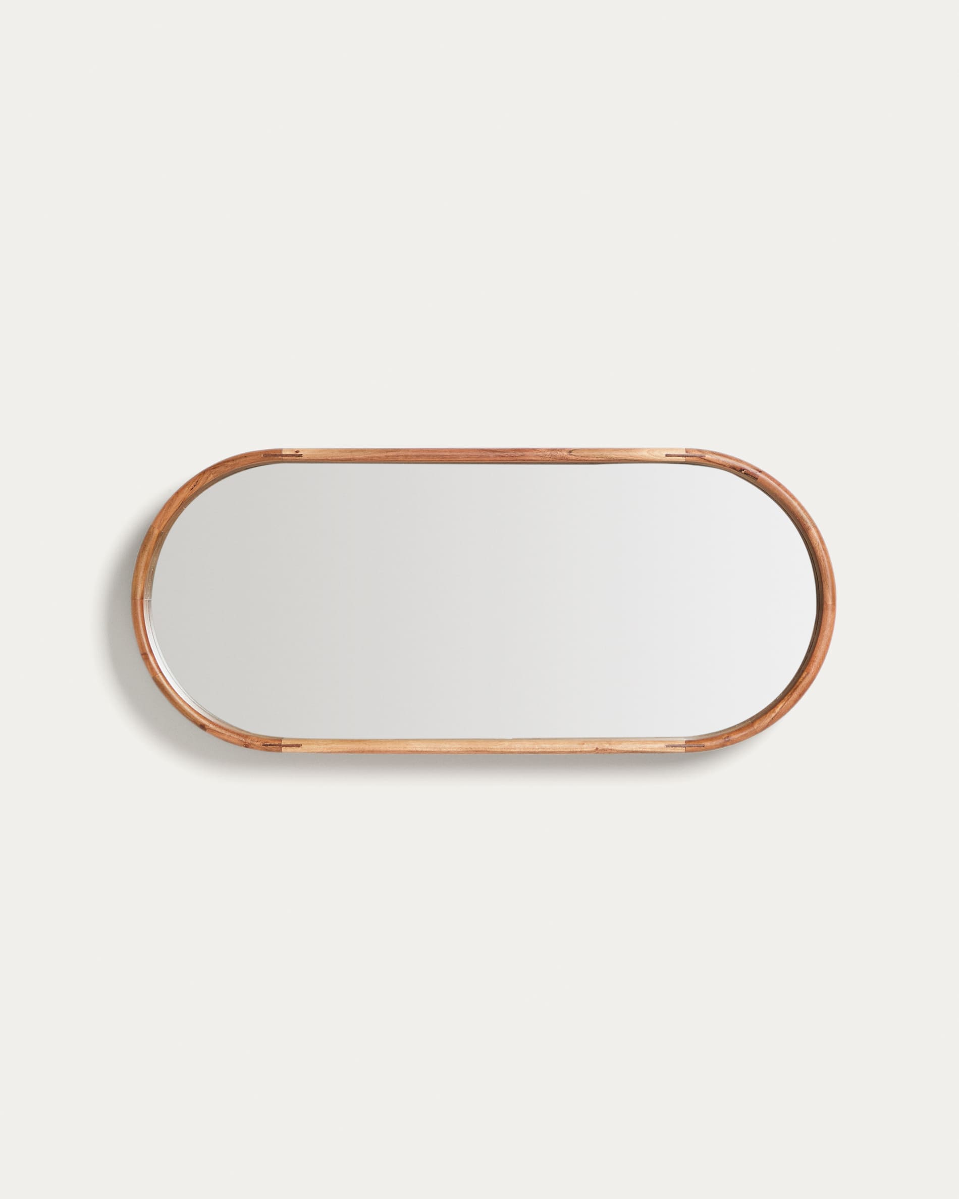 Berale acacia wood mirror 76 x 33cm
