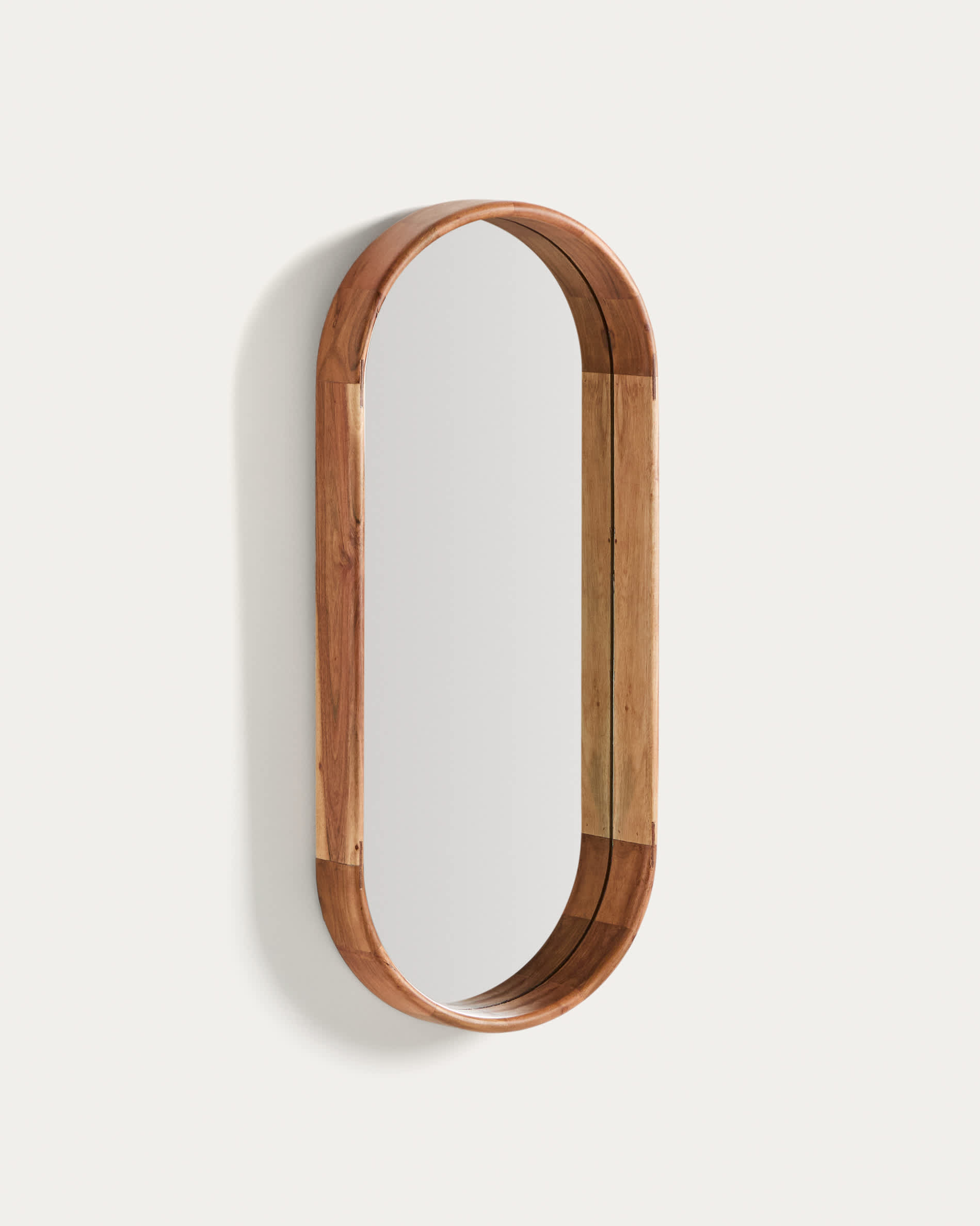 Berale acacia wood mirror 76 x 33cm