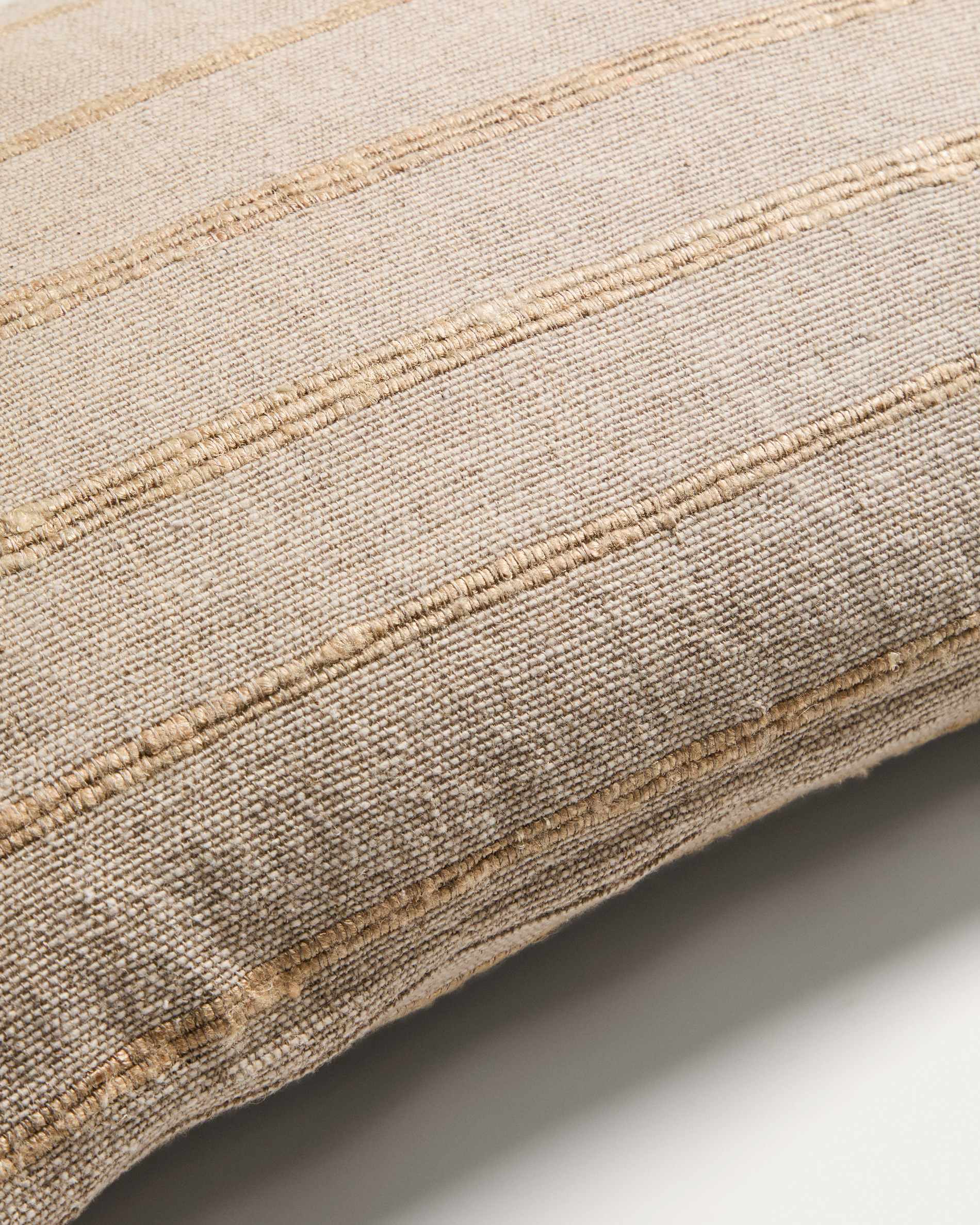 Riena beige cotton and viscose cushion cover 40 x 60cm