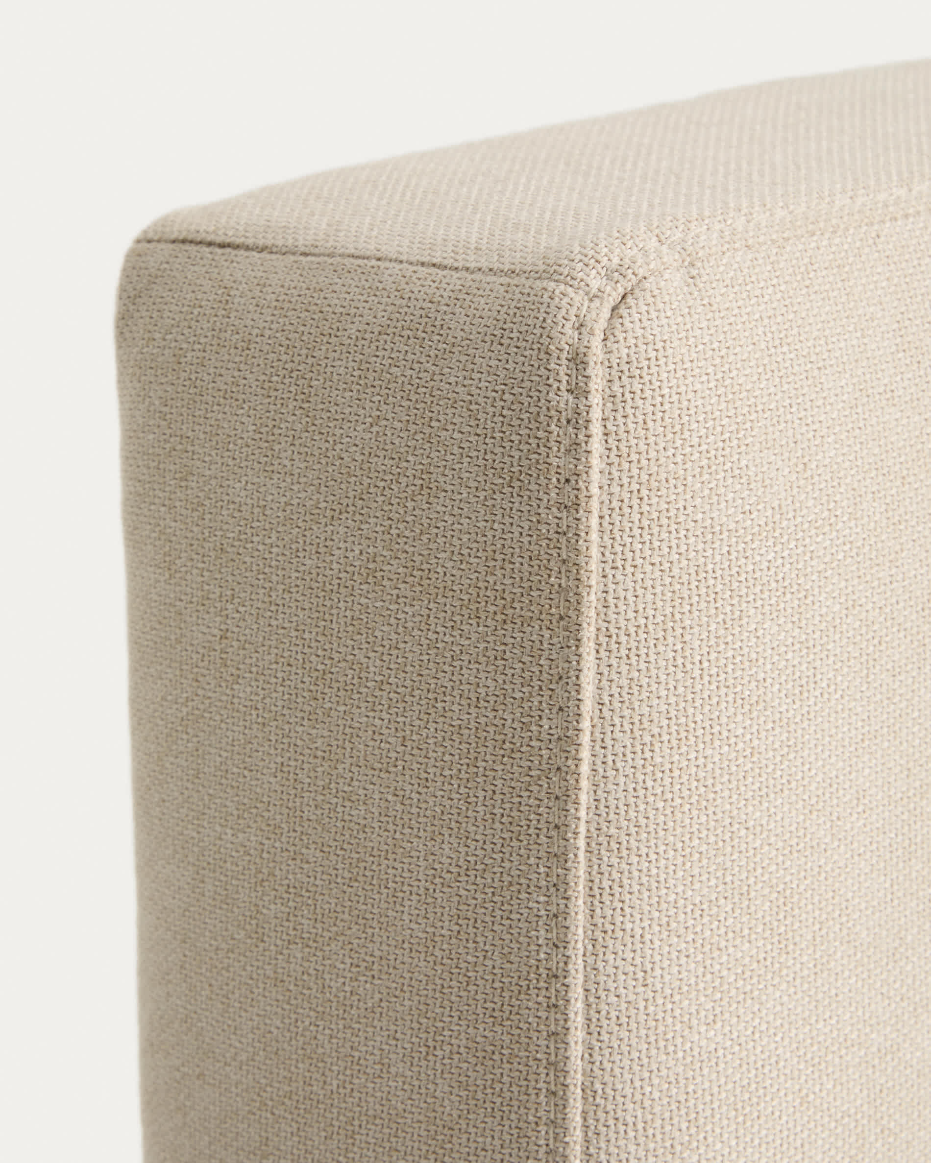Blok ecru headboard with removable cover for bed up to 160cm