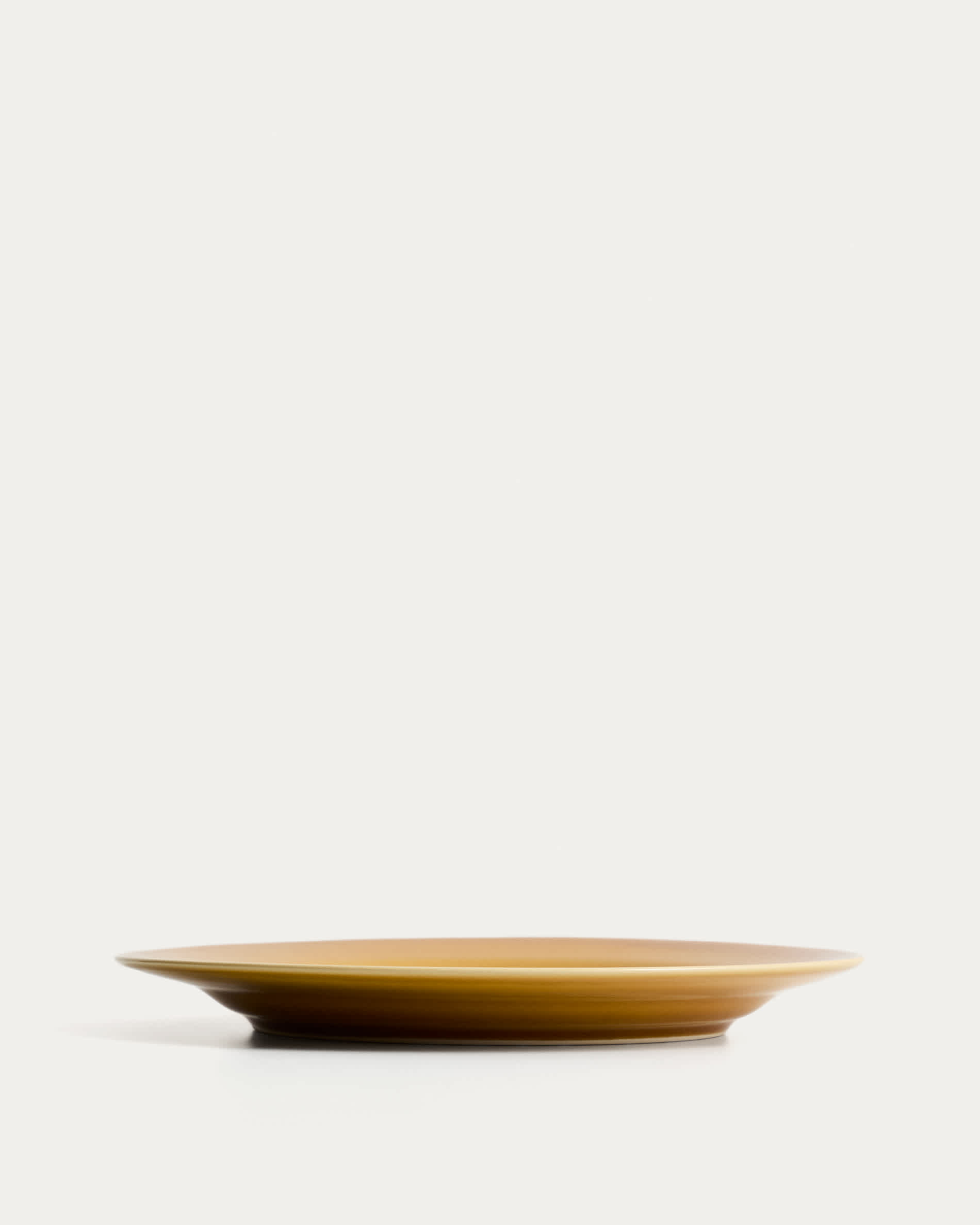 Selune yellow ceramic plate