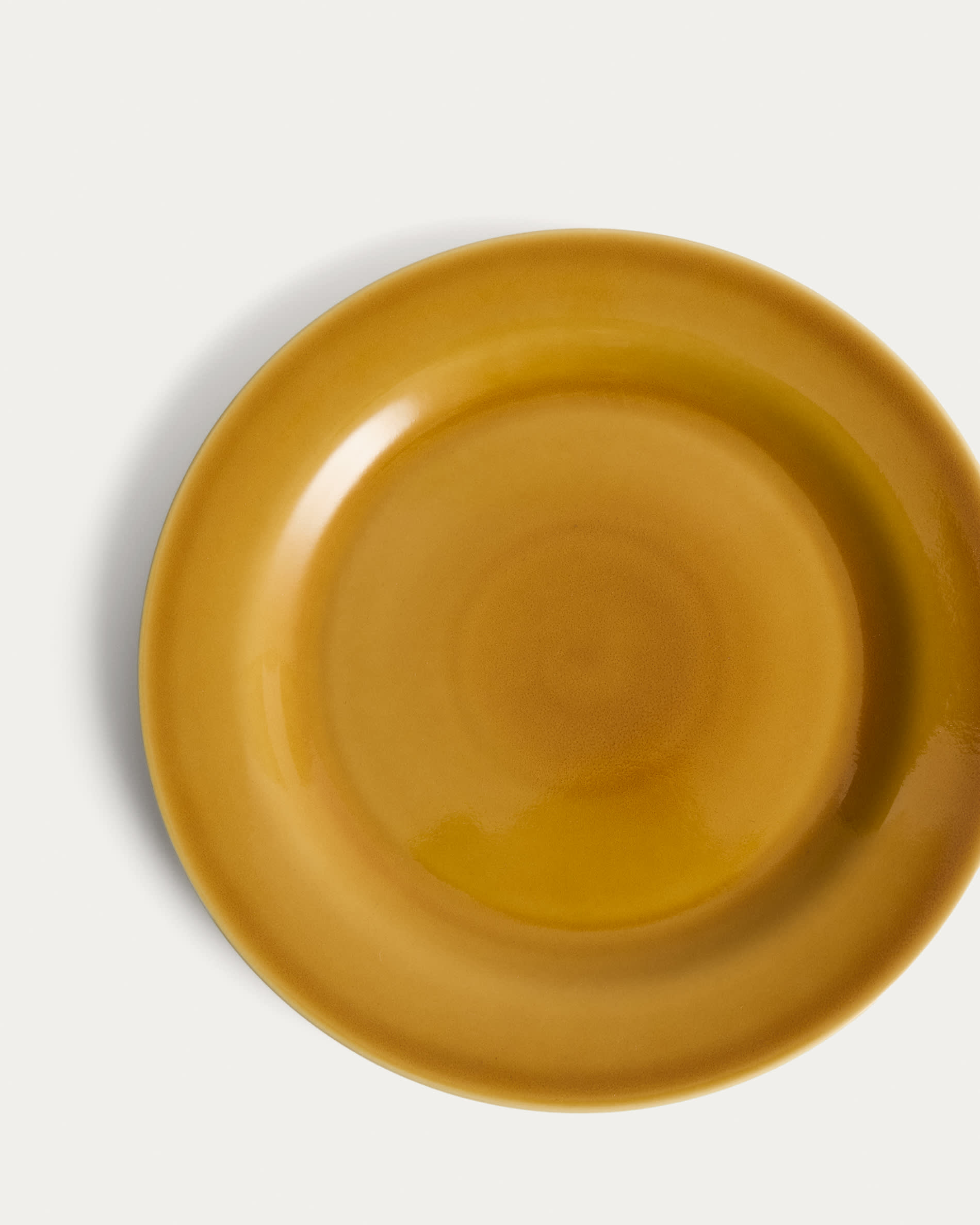 Selune yellow ceramic plate