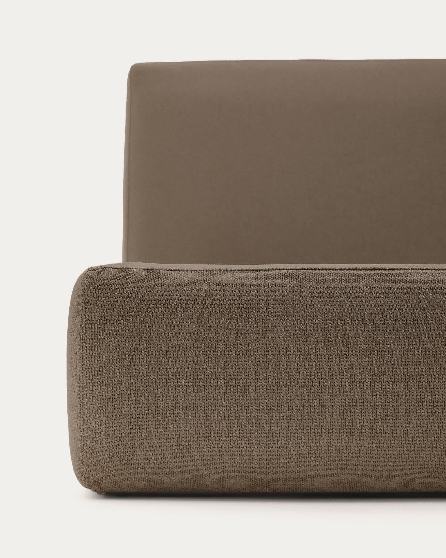 Blok brown bed with removable cover for 160 x 200cm mattress FSC Mix Credit
