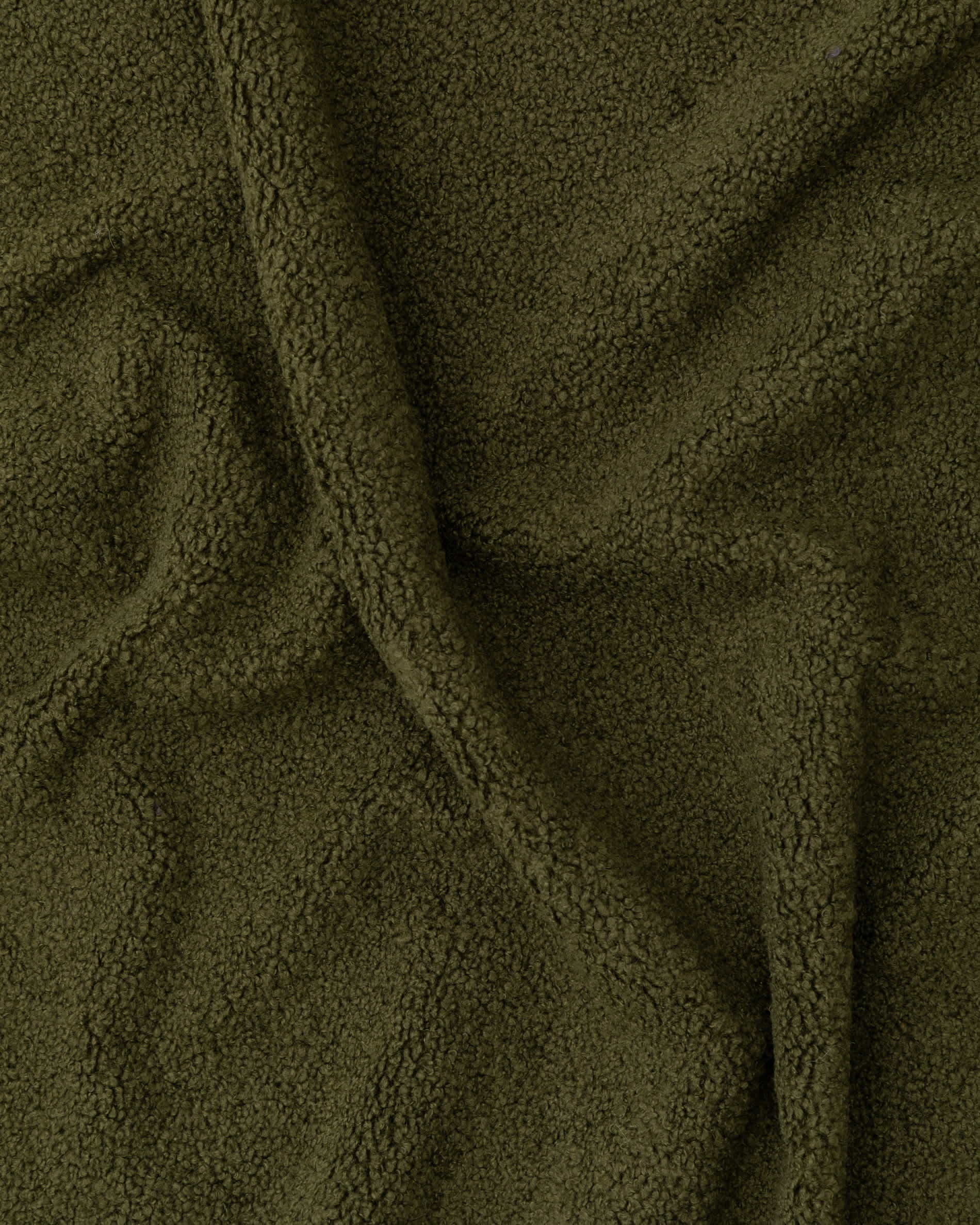 Martina bed with removable cover in dark green bouclé fabric for 160 x 200cm mattress FSC Mix Credit