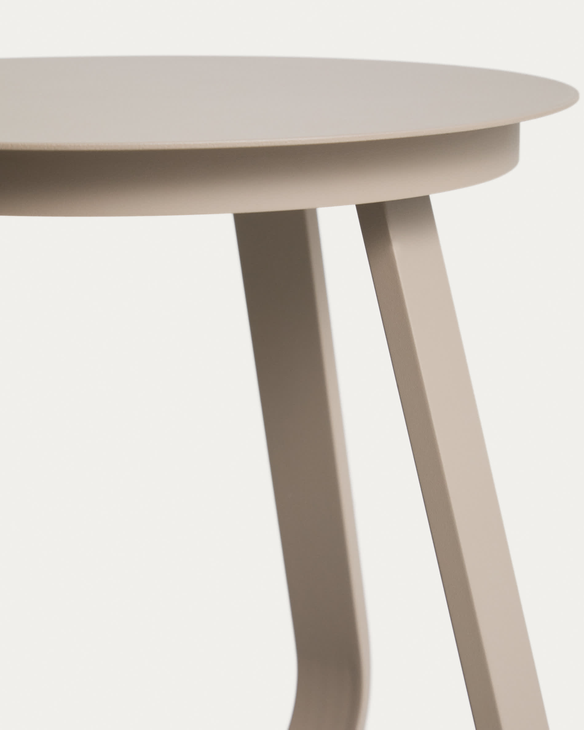 Tamaris taupe aluminium outdoor side table Ø48cm