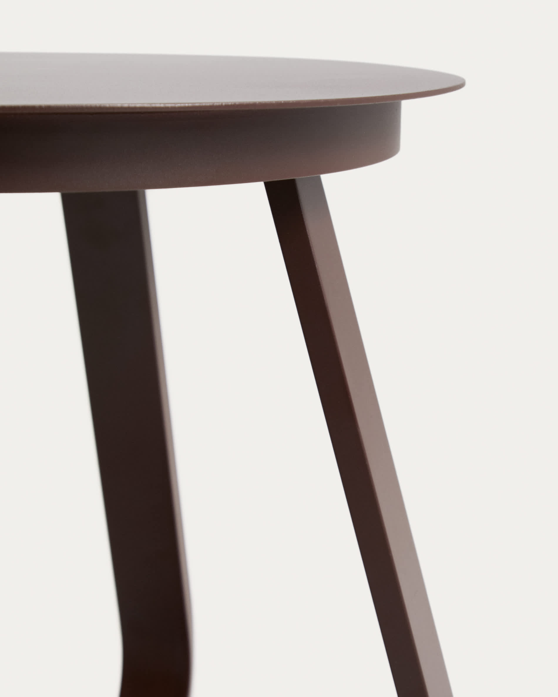 Tamaris brown aluminium outdoor side table Ø48cm