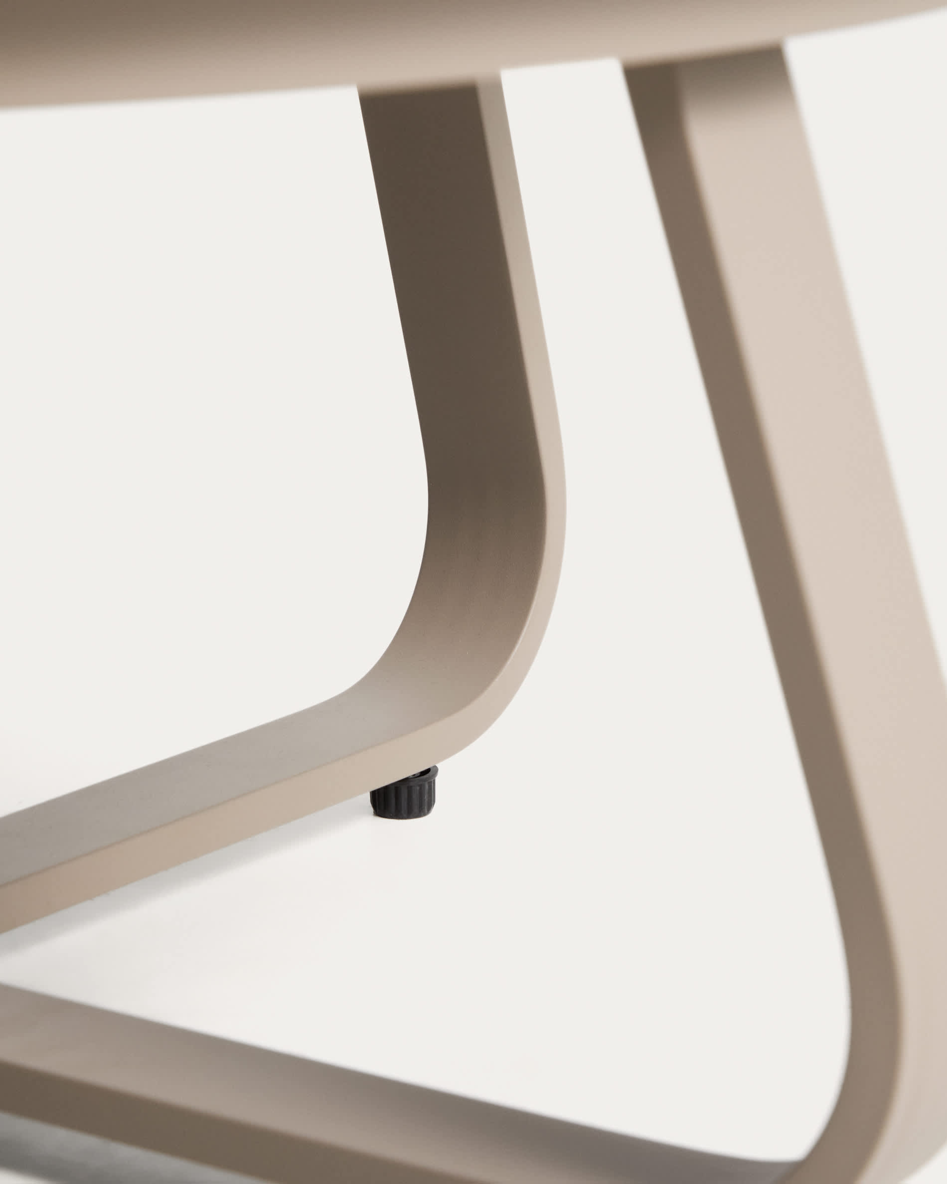 Tamaris taupe aluminium outdoor coffee table Ø80cm