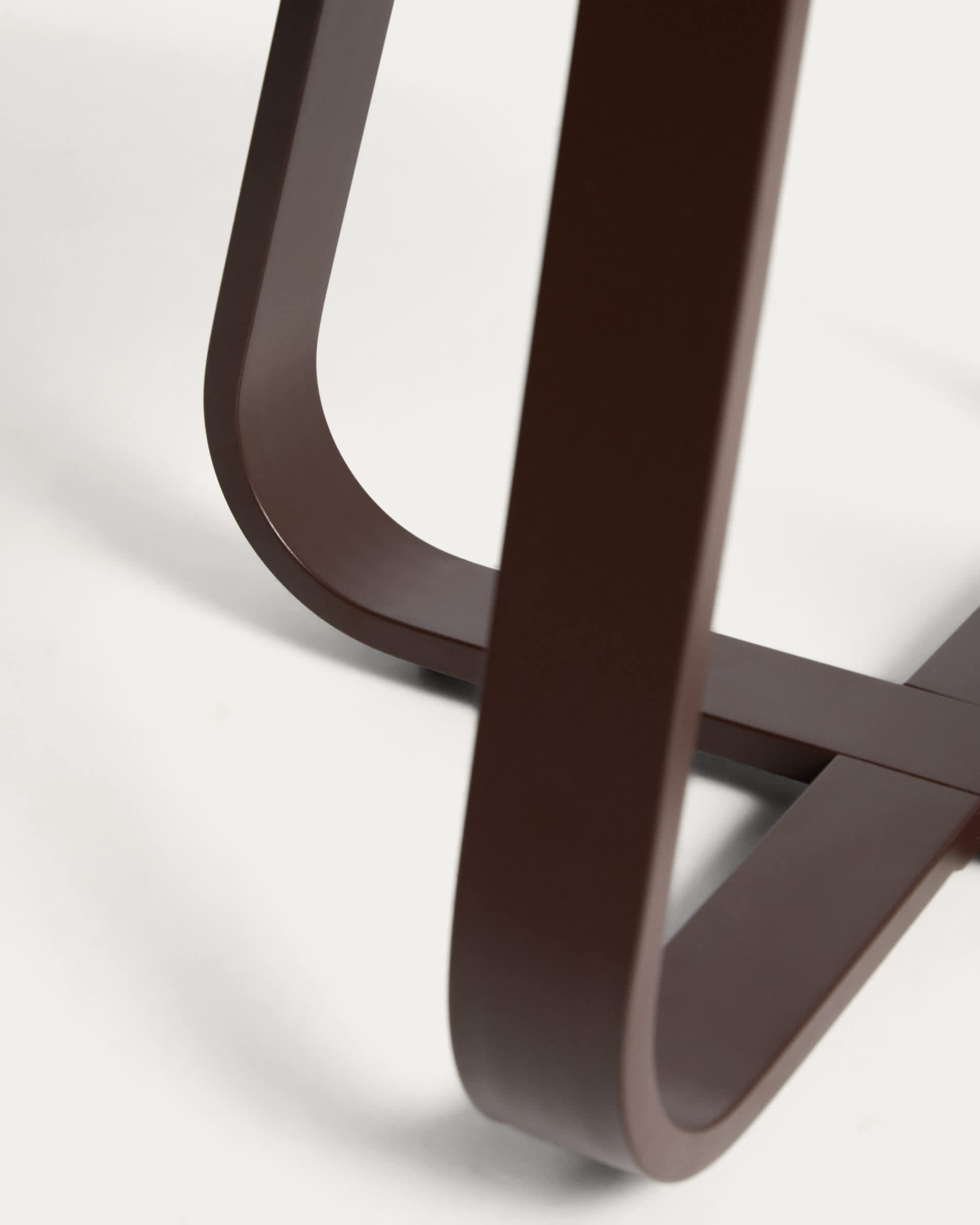 Tamaris brown aluminium outdoor side table Ø48cm