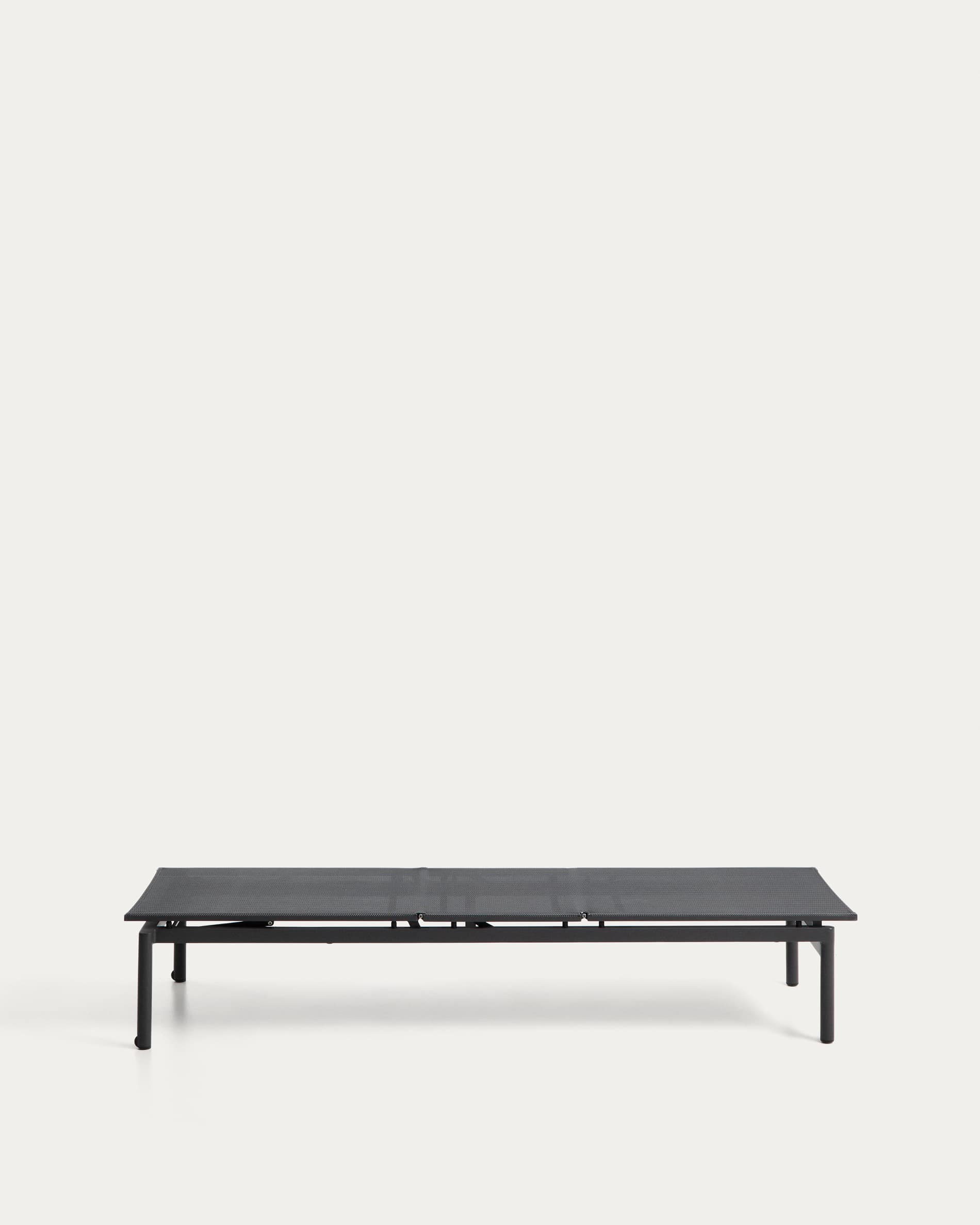 Stackable sun lounger Lesina in graphite aluminium and grey texteline