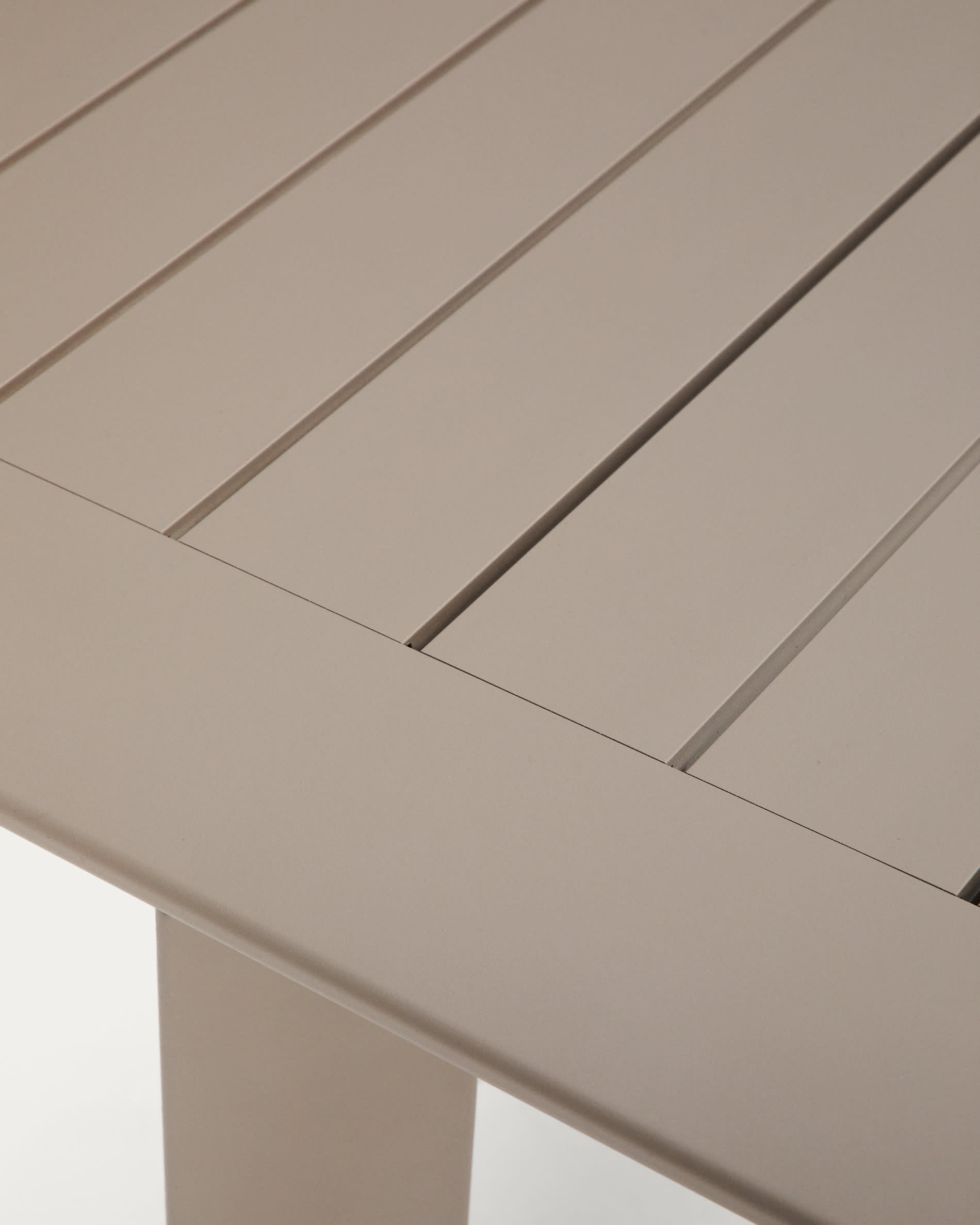 Brela taupe extendable aluminium table 205(287) x 100cm
