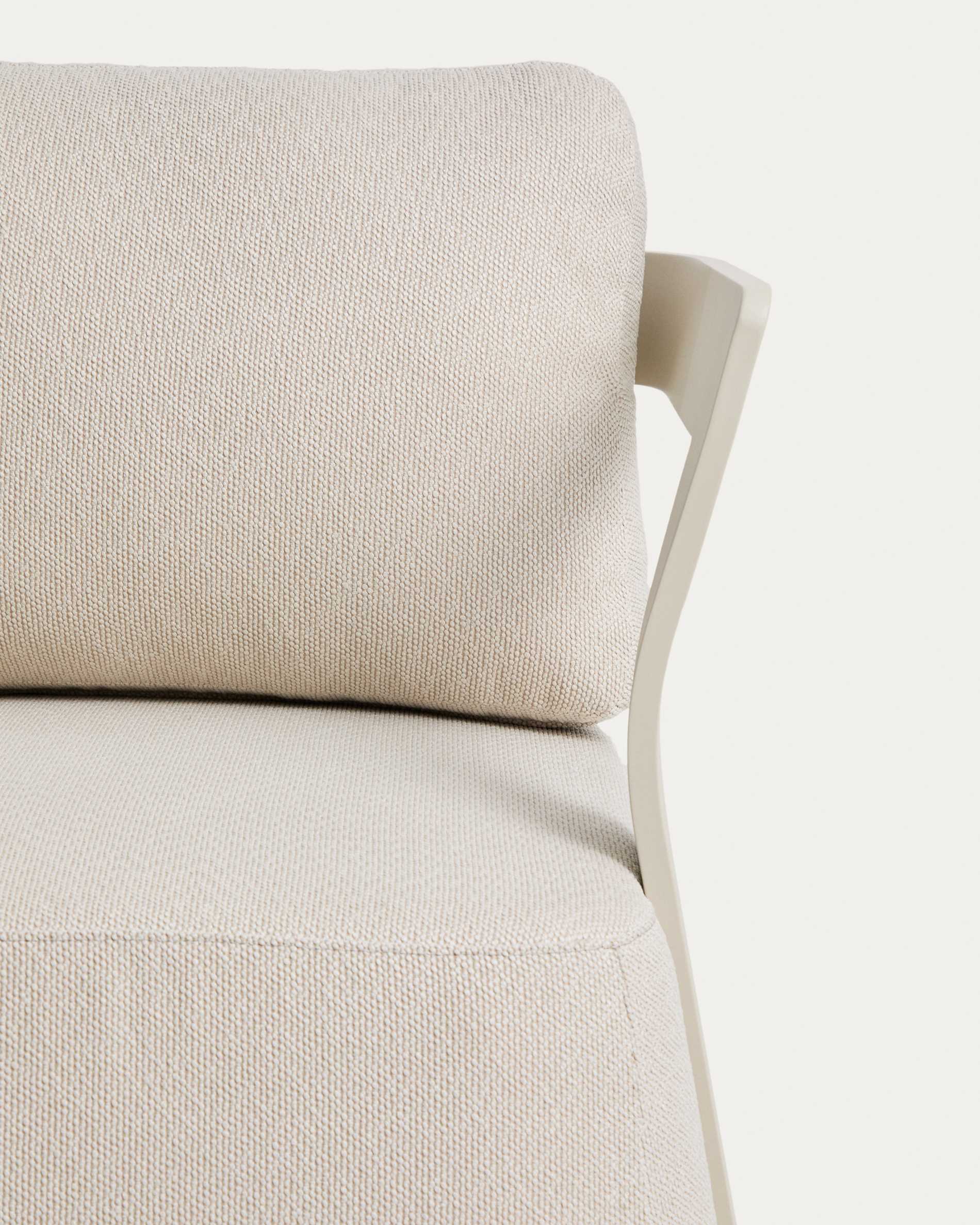Tamaris ecru aluminium outdoor armchair