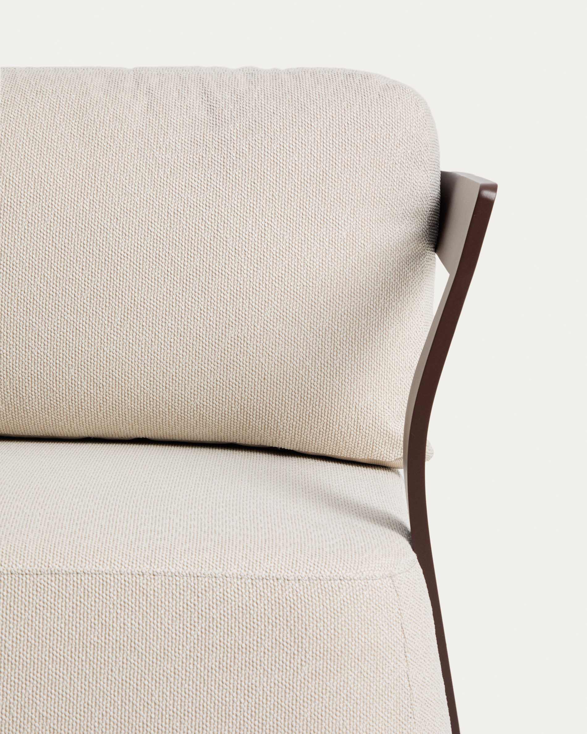 Tamaris brown aluminium outdoor armchair