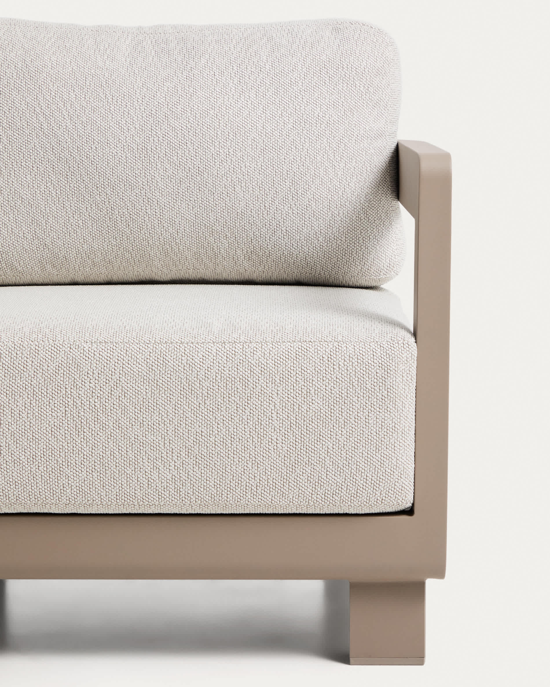 Nerano taupe aluminium outdoor armchair