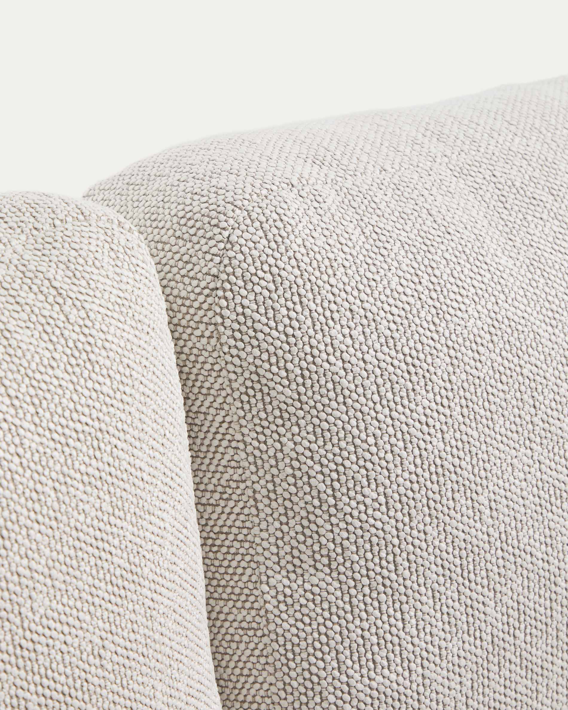 Nerano set with 3-seater sofa and coffee table in taupe aluminium