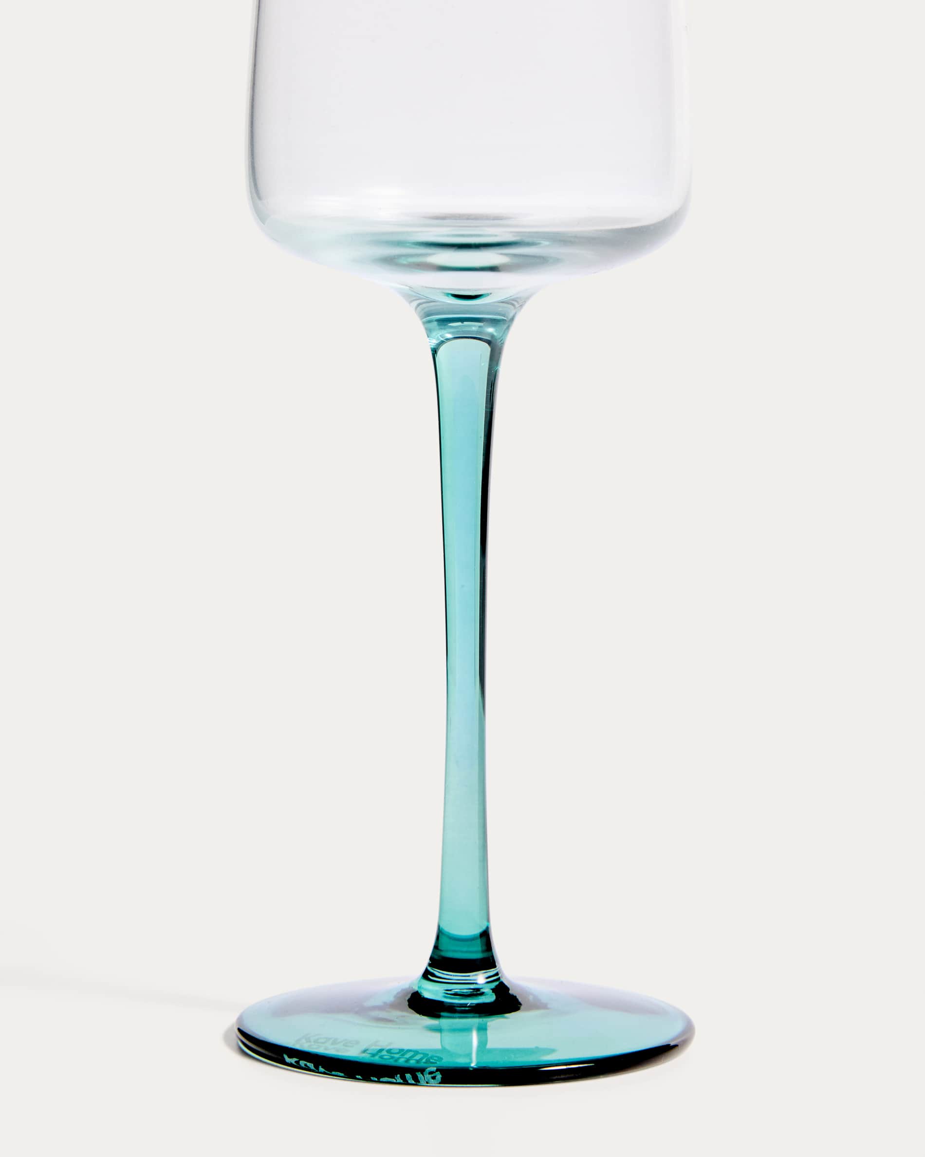 Irides clear champagne glass with blue detail, 31.5 cl