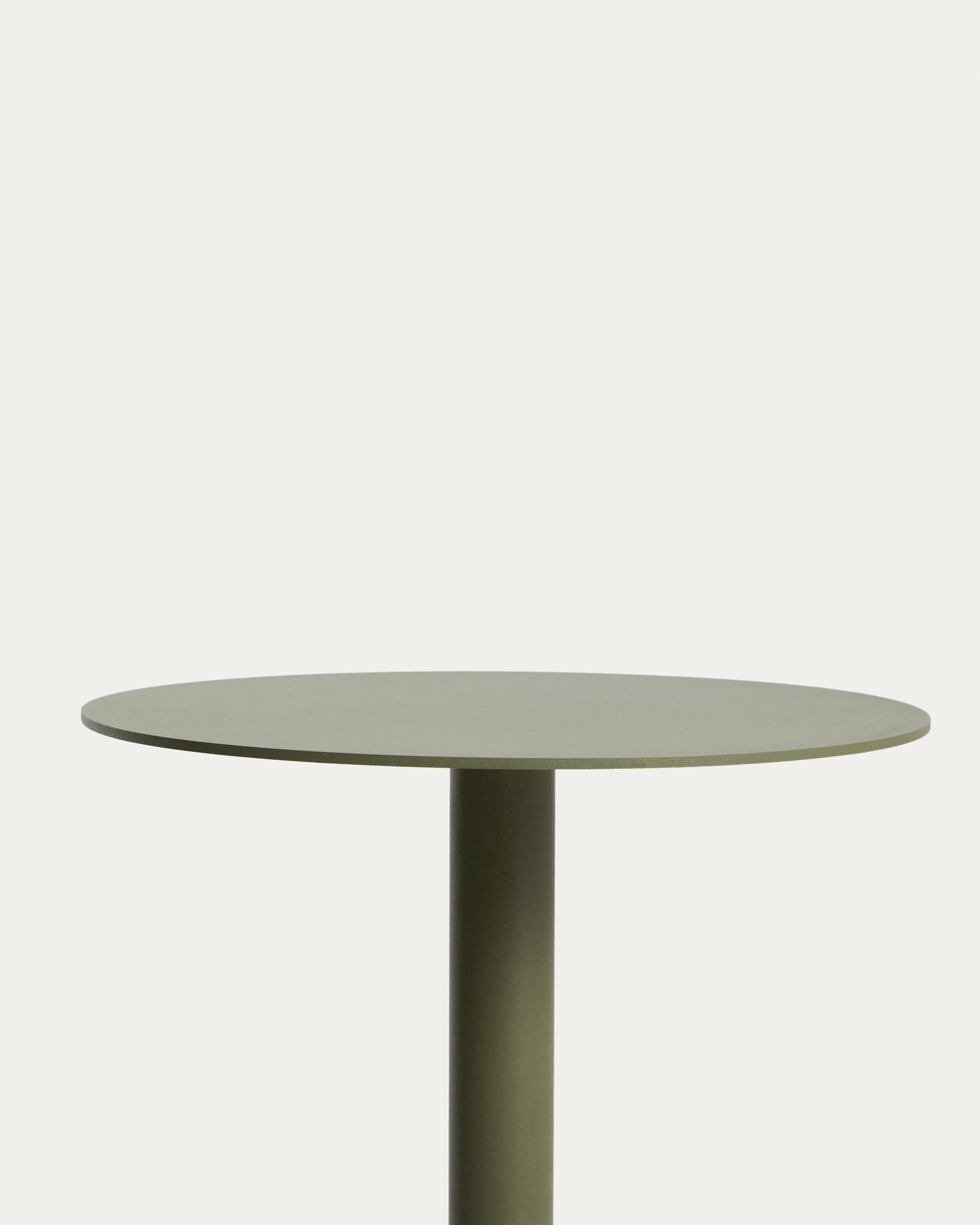 Asinara green aluminium side table Ø40cm