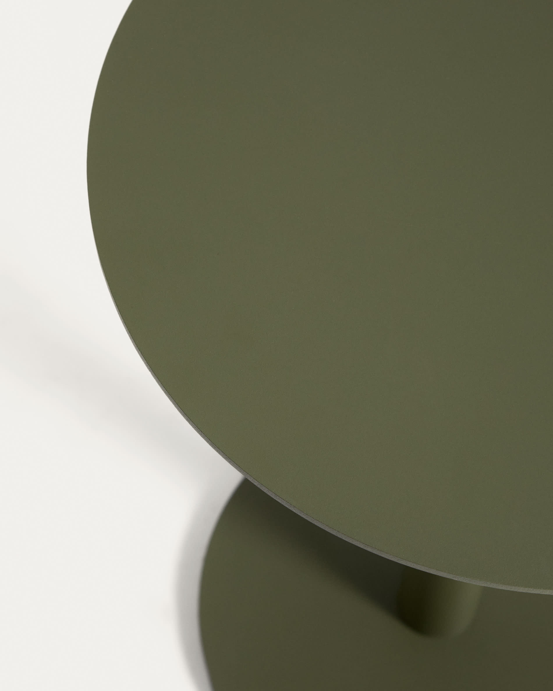 Asinara green aluminium side table Ø40cm