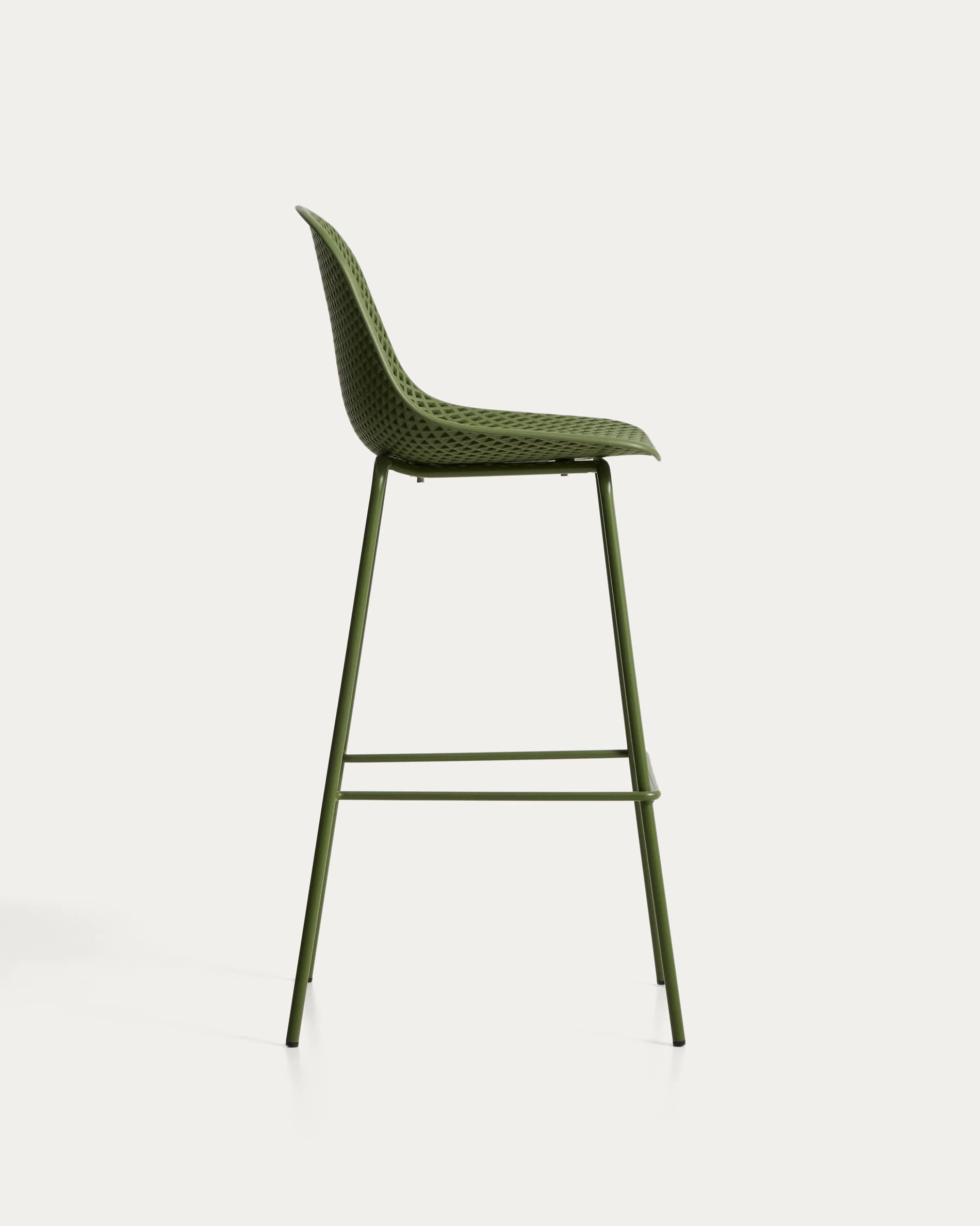 Quinby green outdoor stool 75cm