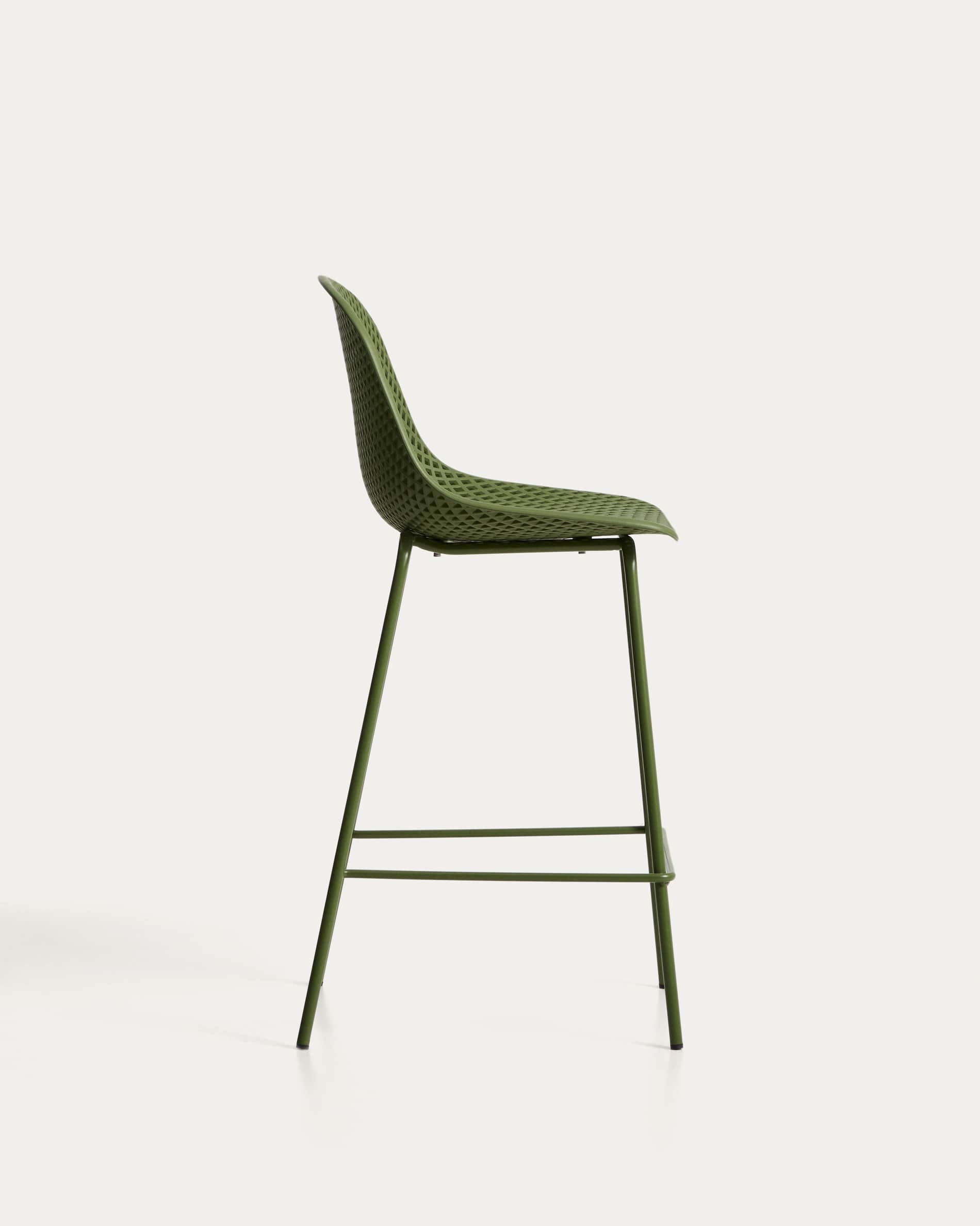 Quinby green outdoor stool 65cm