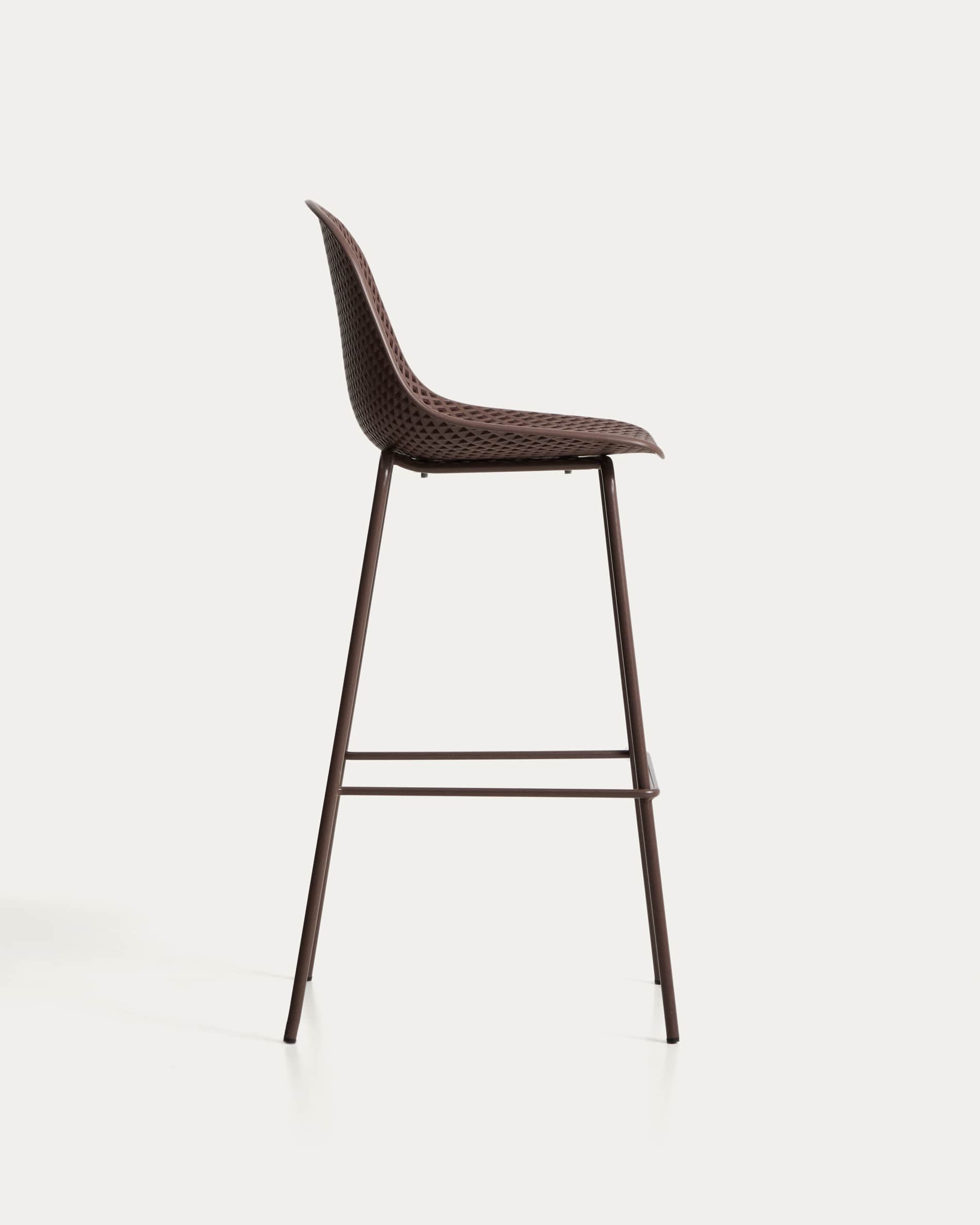 Quinby brown outdoor stool 75cm