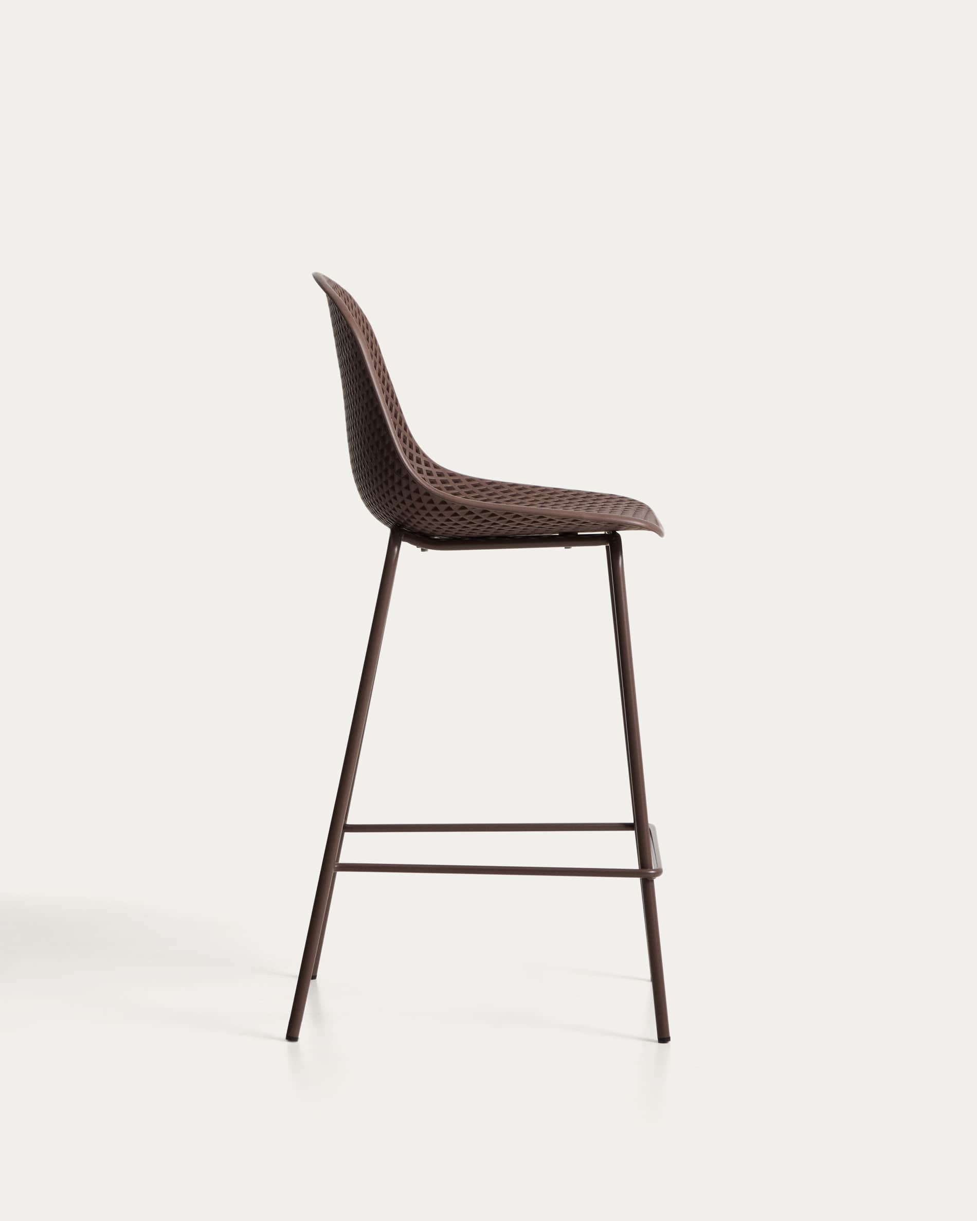 Quinby brown outdoor stool 65cm
