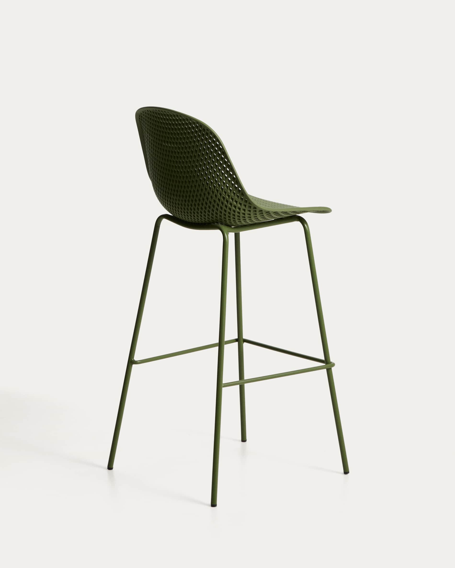Quinby green outdoor stool 75cm