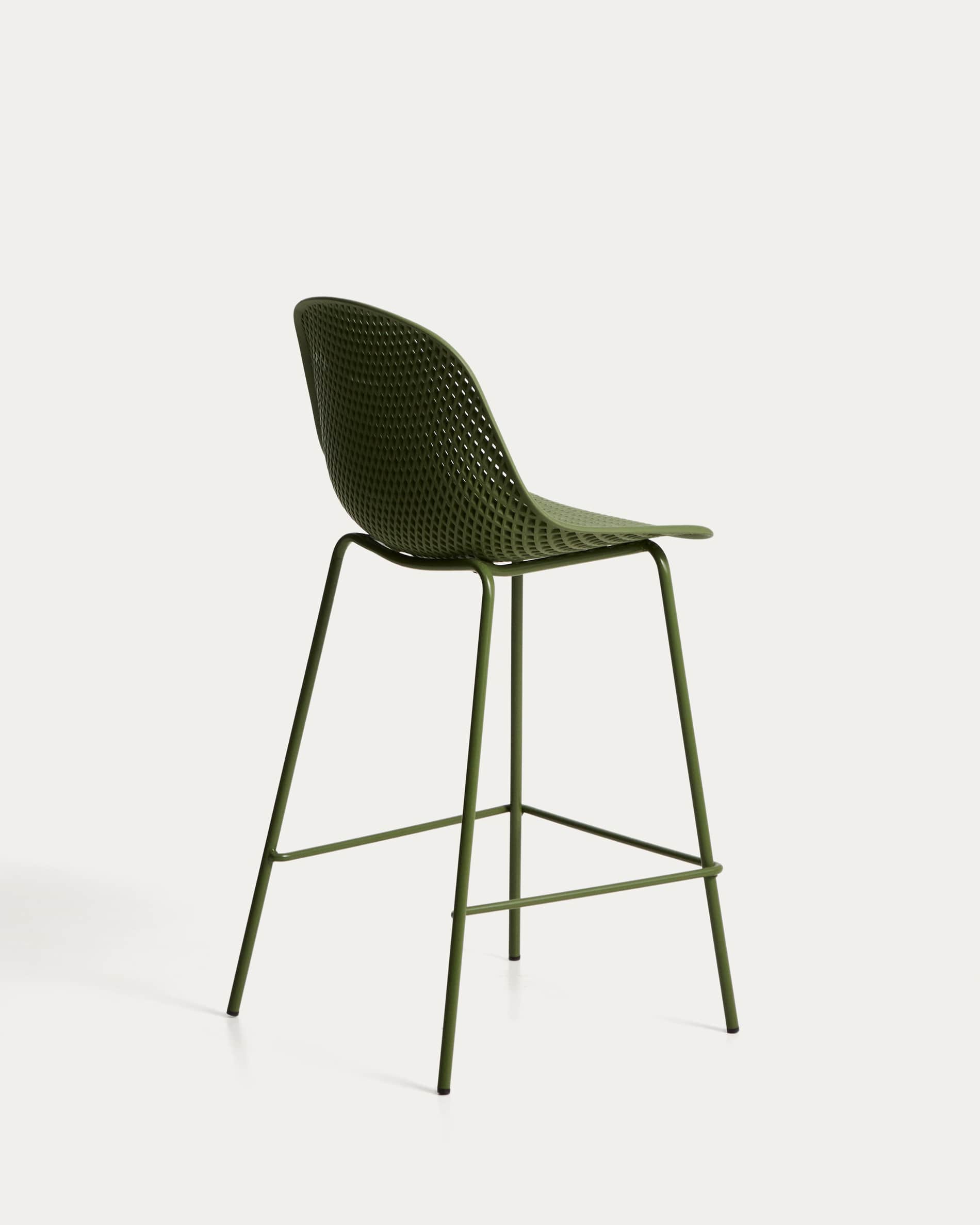 Quinby green outdoor stool 65cm