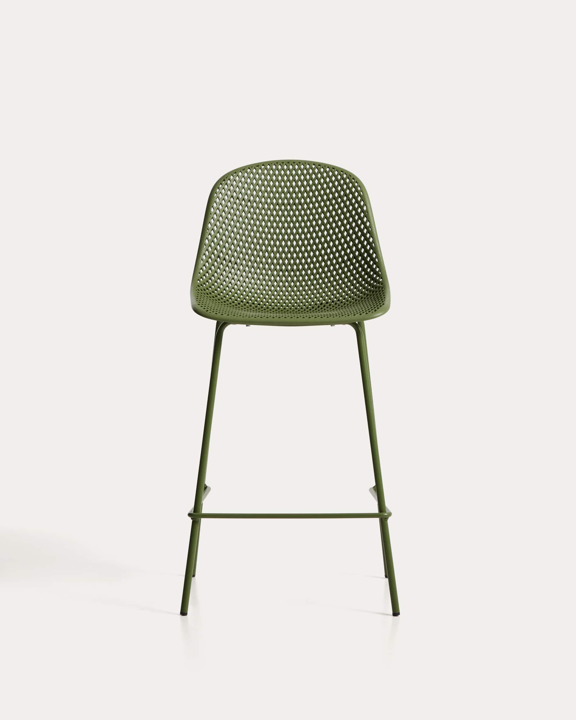 Quinby green outdoor stool 65cm