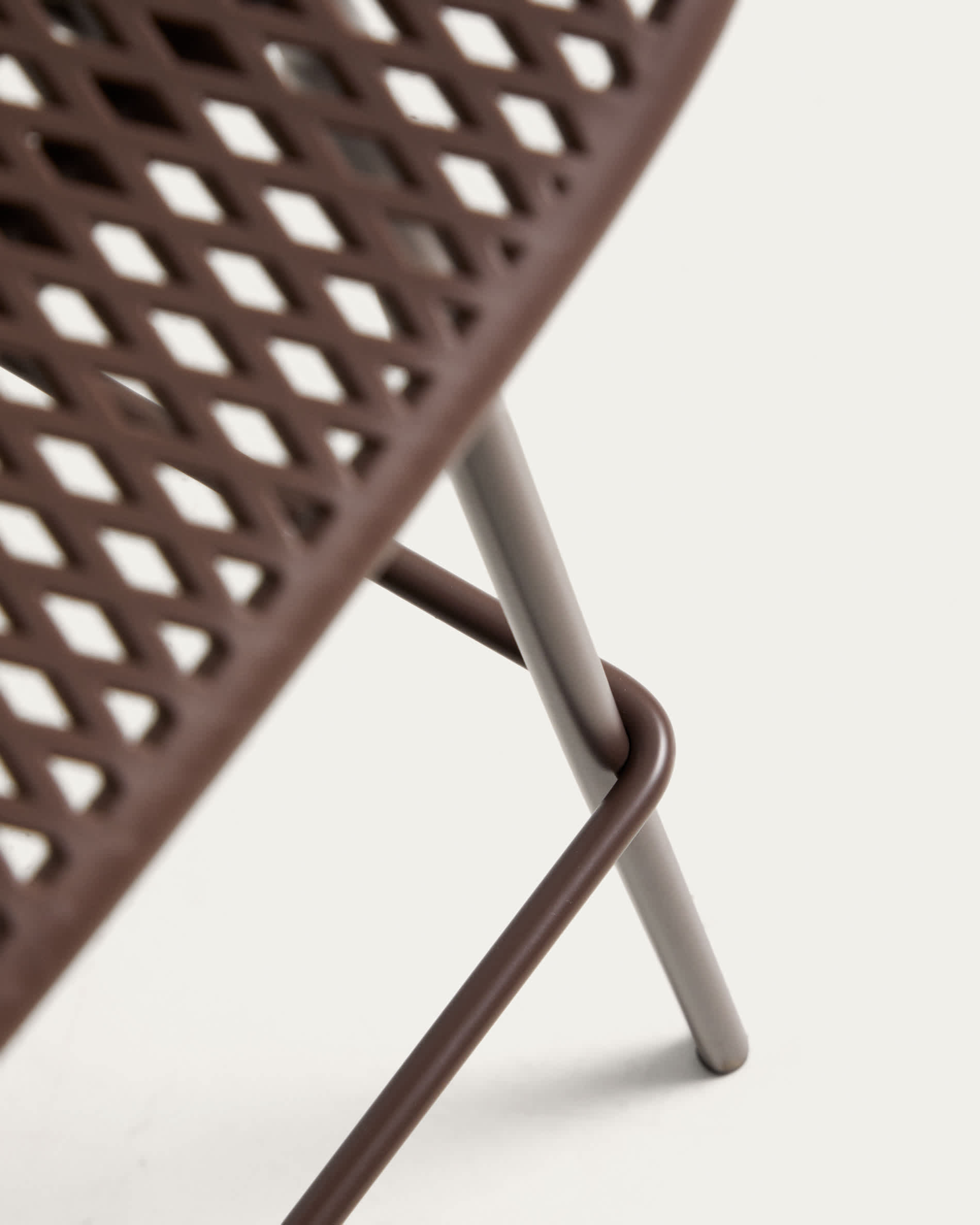 Quinby brown outdoor stool 75cm
