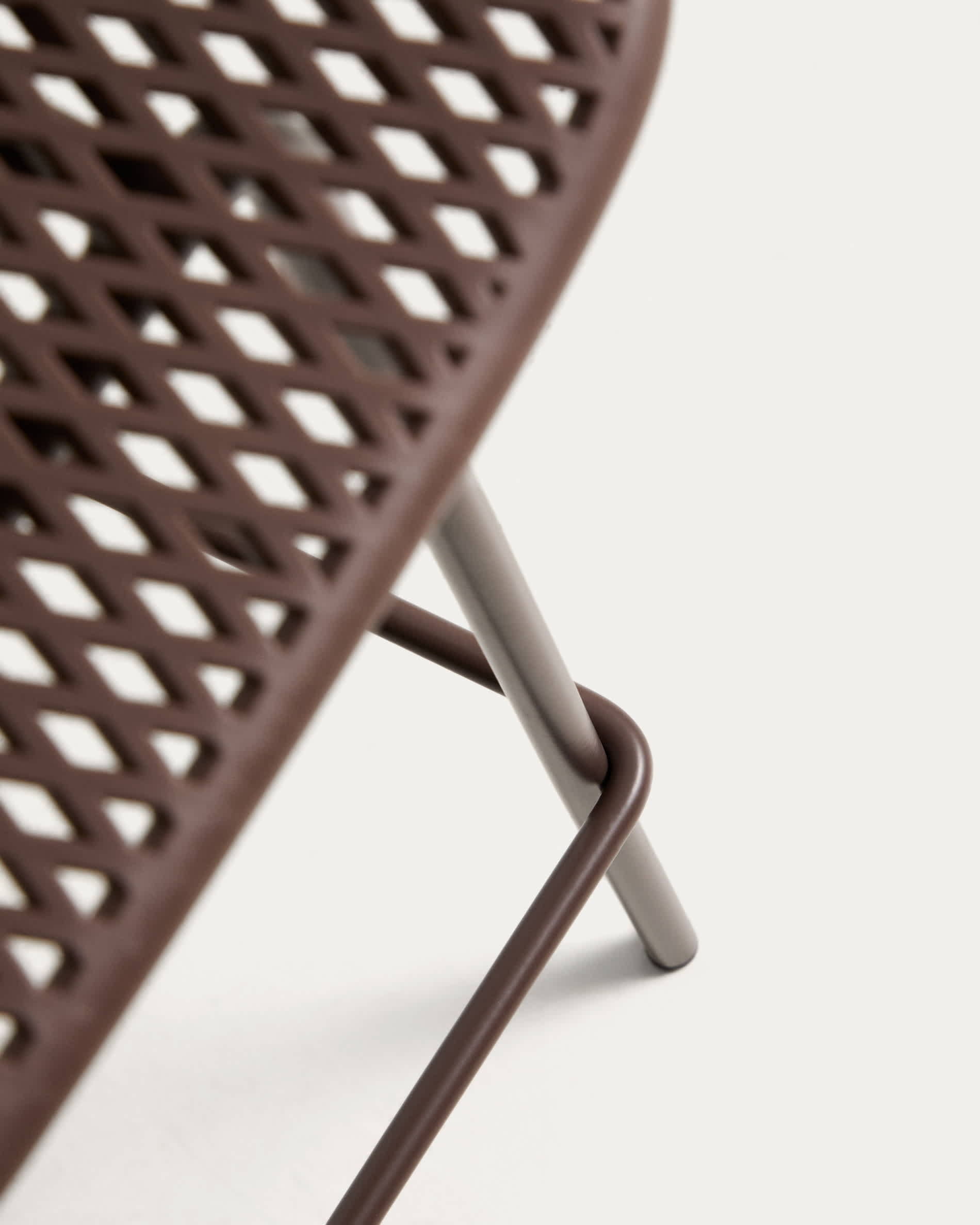 Quinby brown outdoor stool 65cm