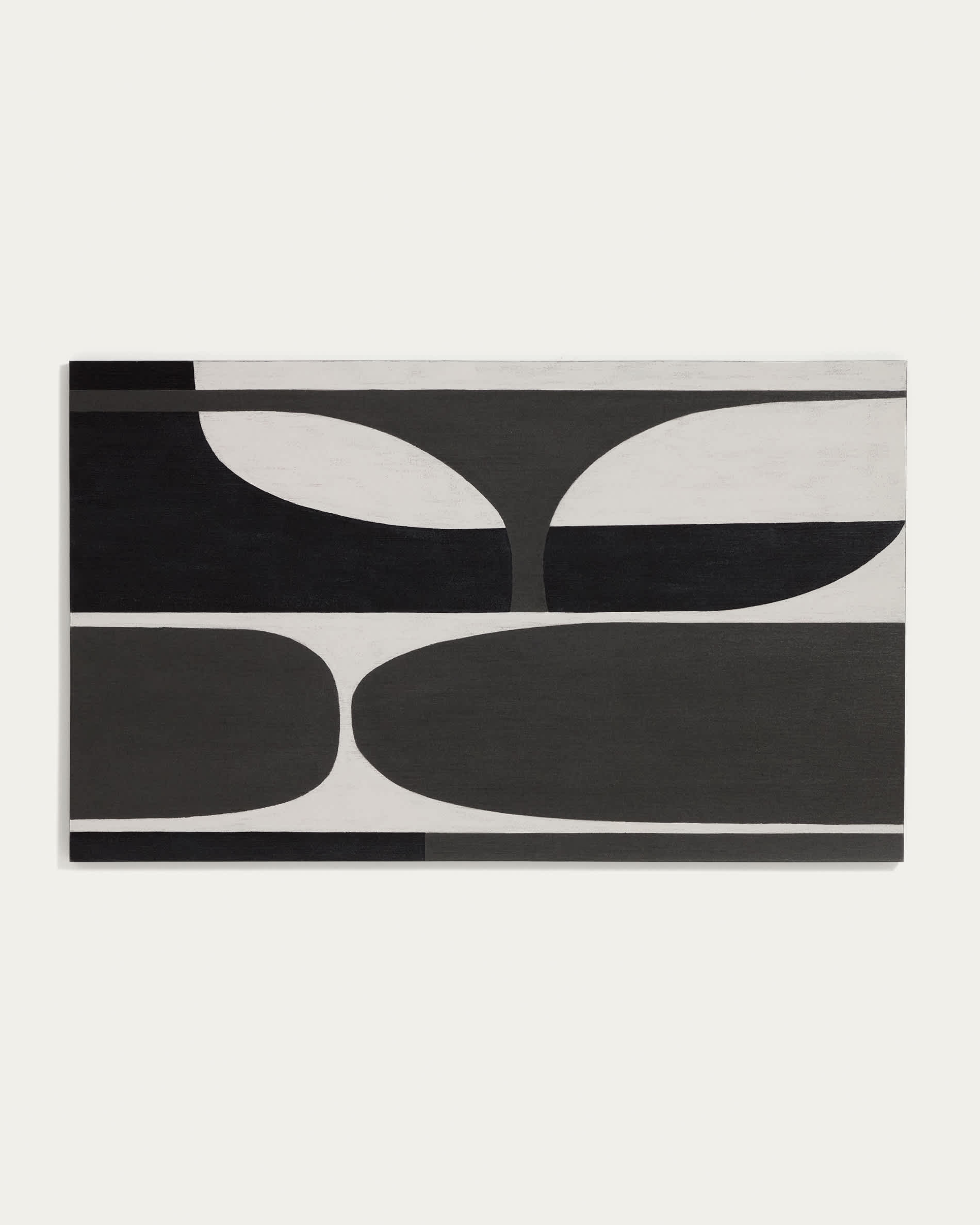 Onure black and white abstract picture 120 x 200cm