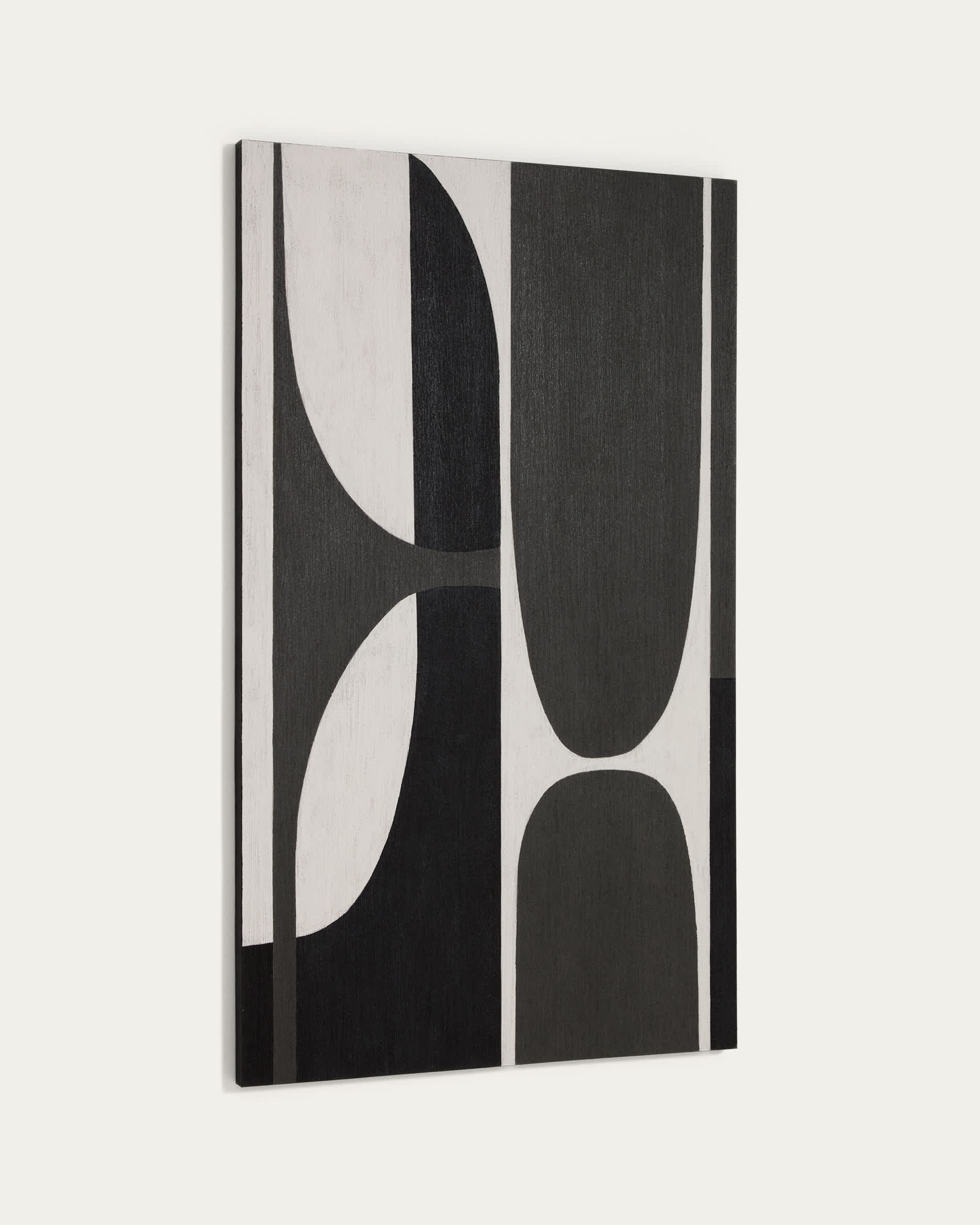Onure black and white abstract picture 120 x 200cm