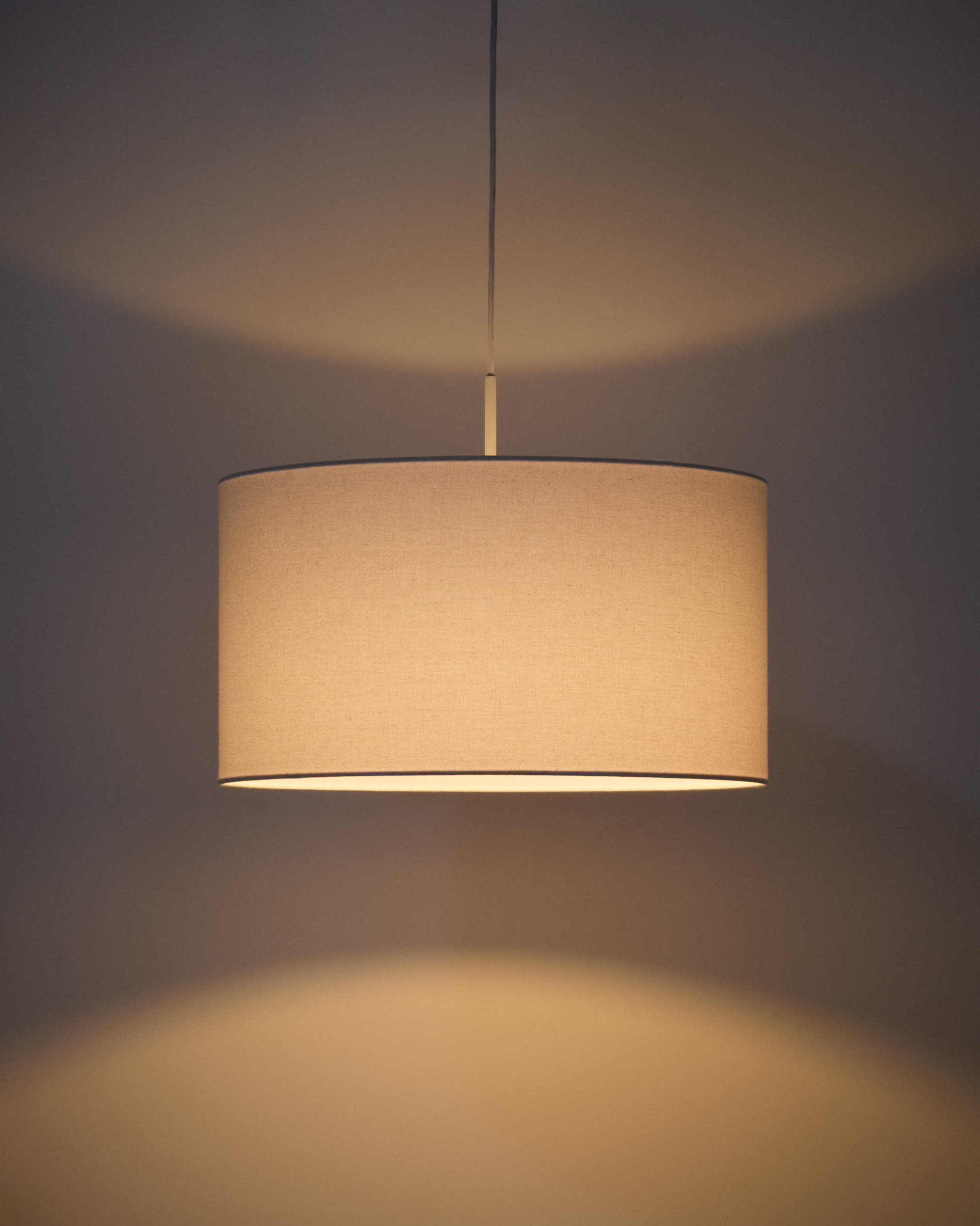 Niani ceiling lamp shade in ivory-coloured cotton Ø45cm