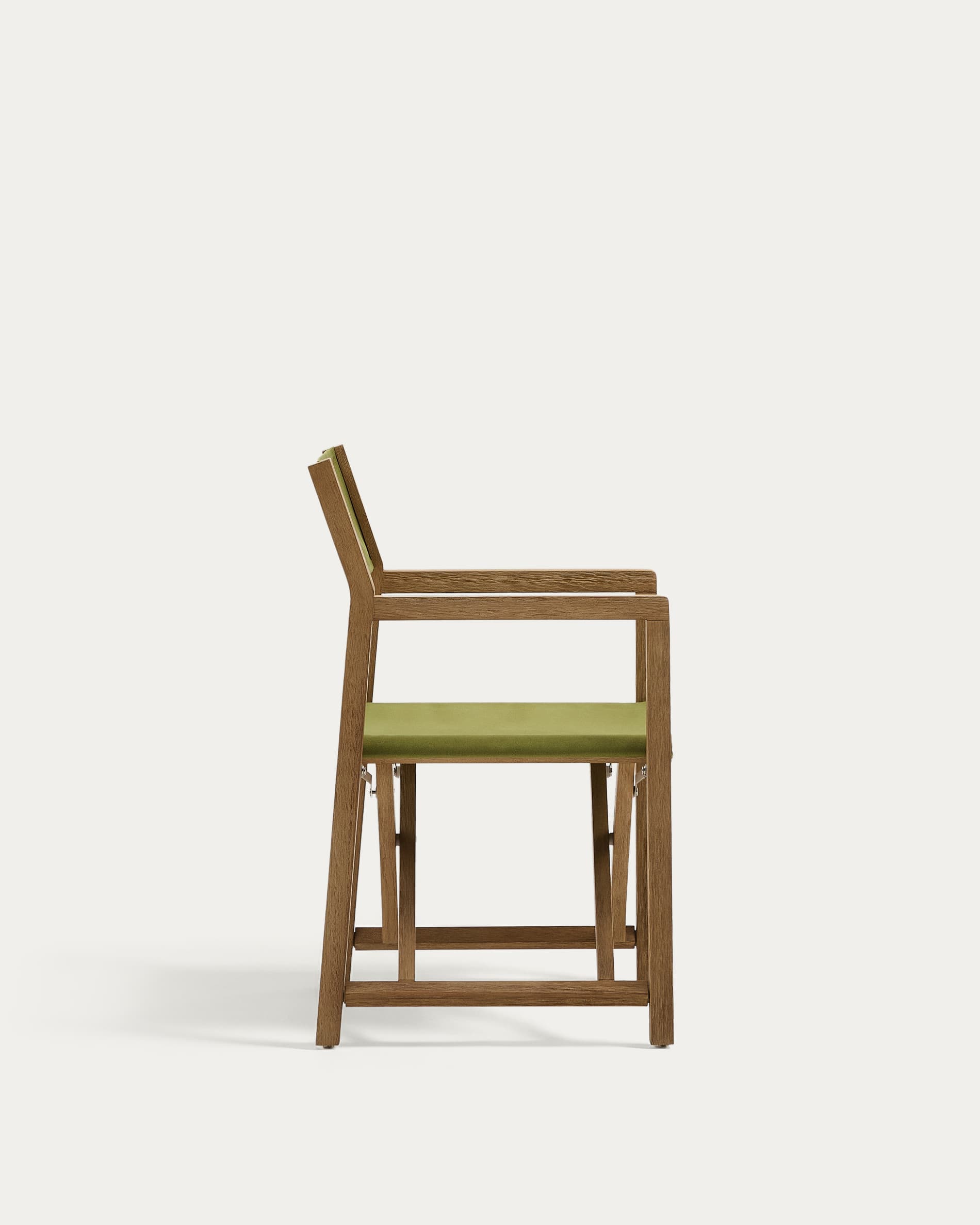 Vilara green outdoor folding chair made of FSC 100% solid acacia wood