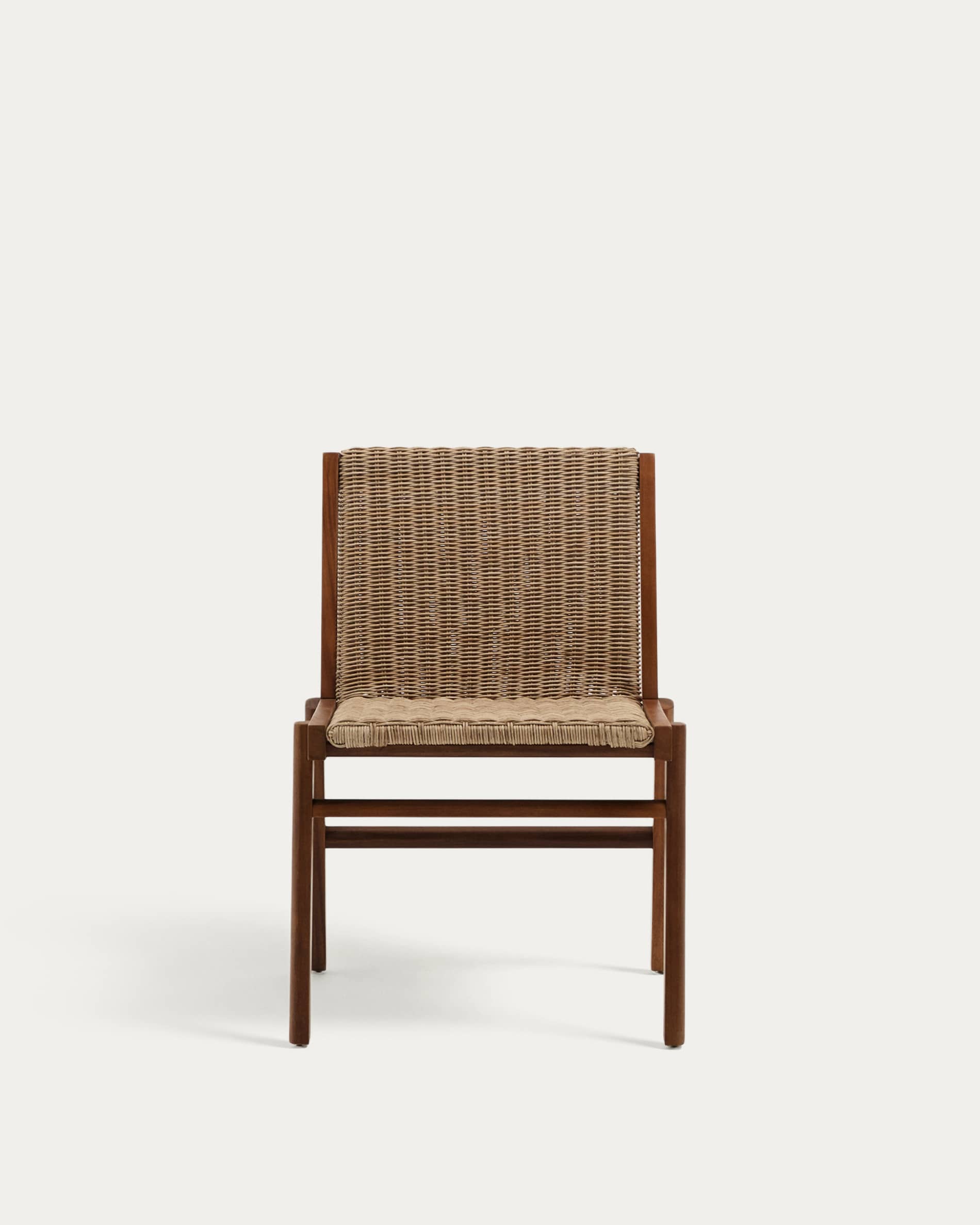 Itani chair in FSC 100% solid acacia wood and synthetic rattan