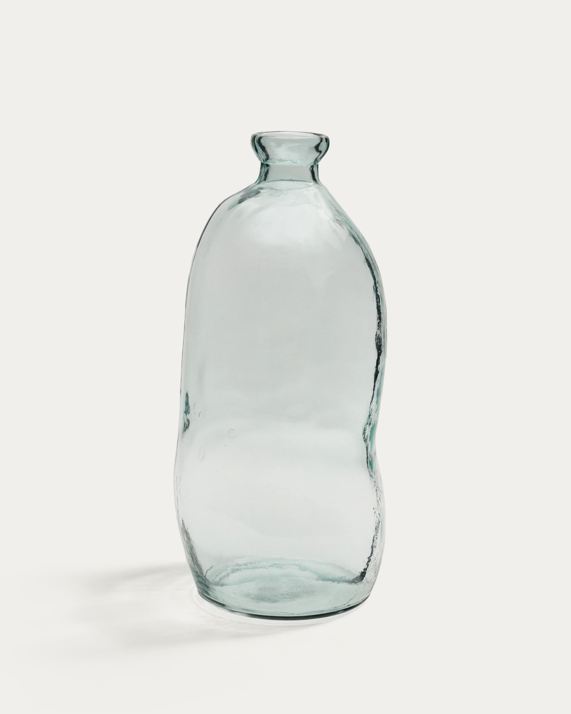 Jarrón Brenna de vidrio transparente 100% reciclado 73 cm