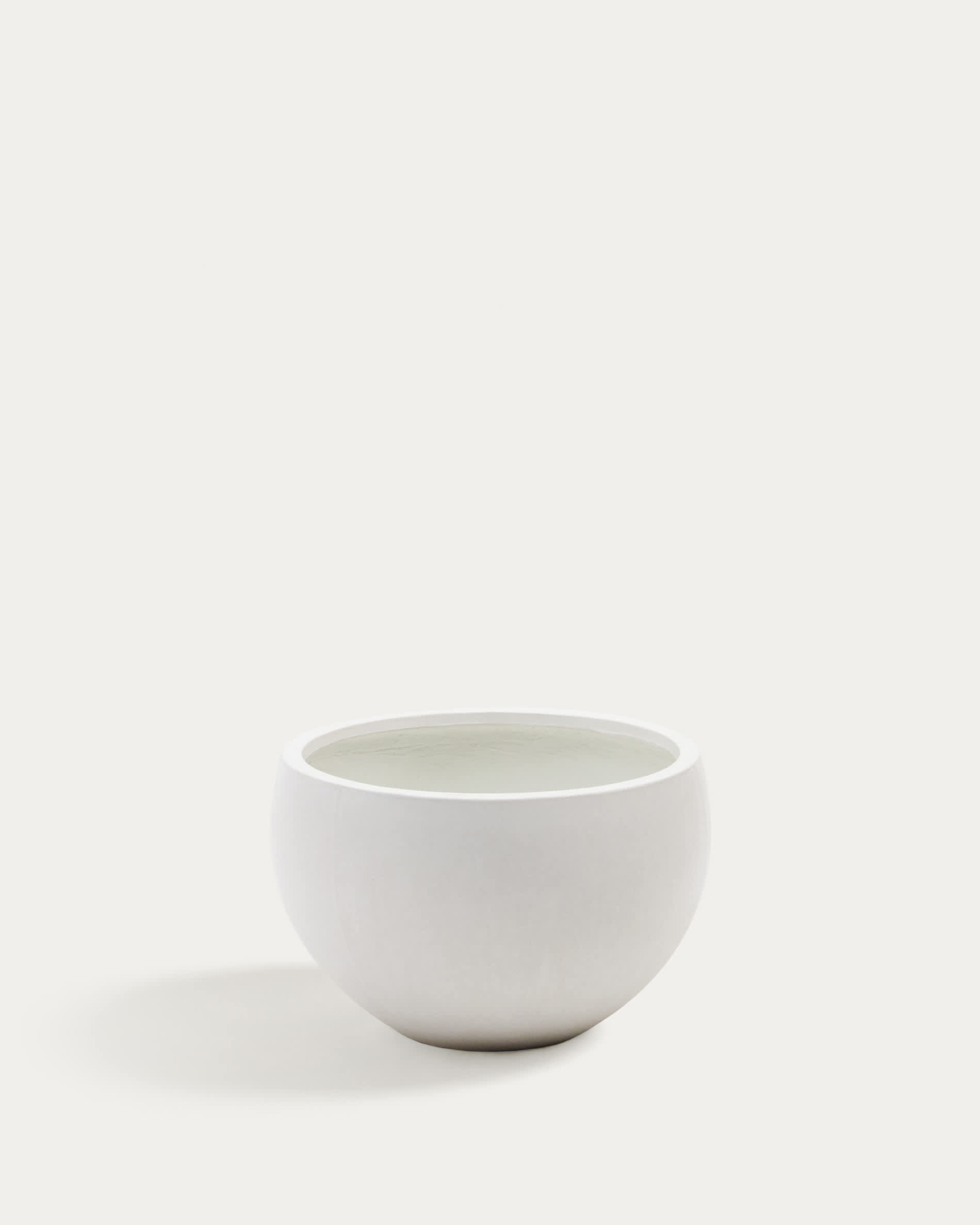 Grau White Cement Planter Ø 56 cm