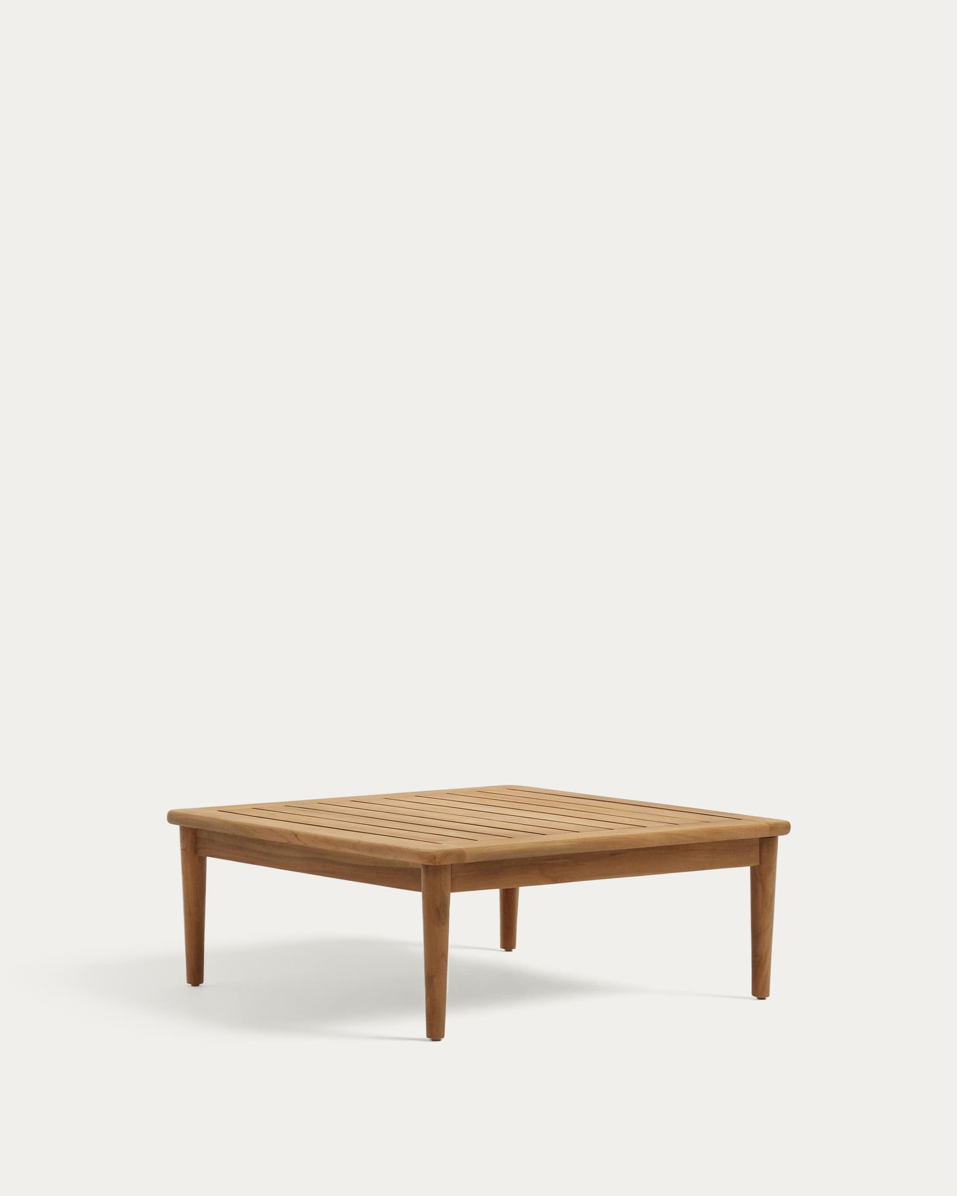 Portitxol solid teak coffee table, 80 x 80 cm
