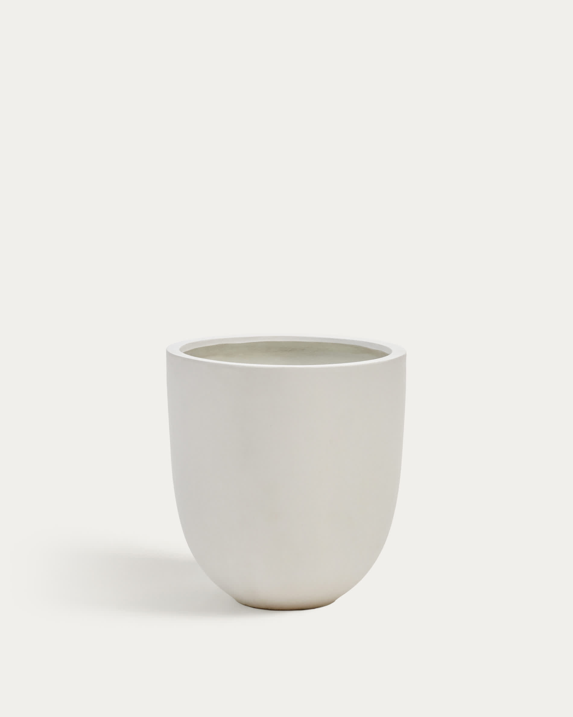 Aiguablava plant pot in white cement, Ø 56 cm