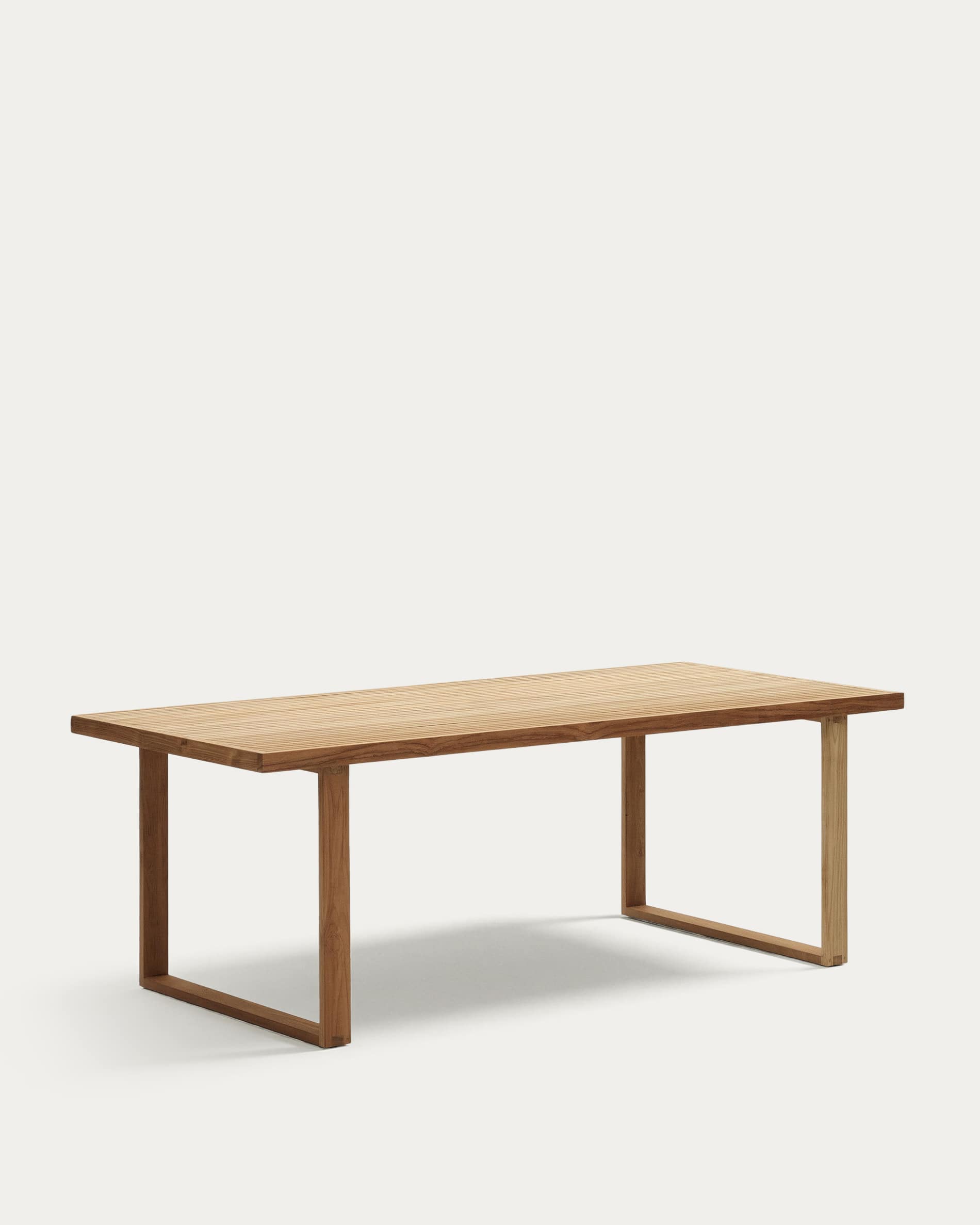 Canadell 100% outdoor table in solid teak wood, 220 x 100 cm