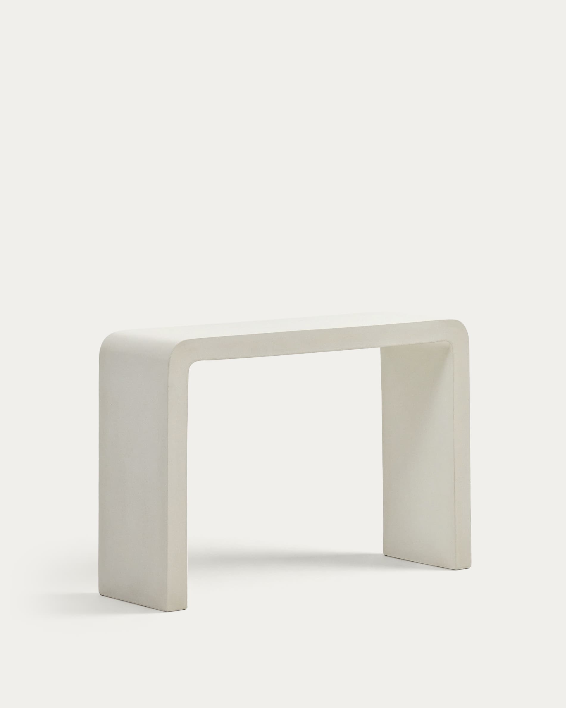 Aiguablava console in white cement, 120 x 80 cm