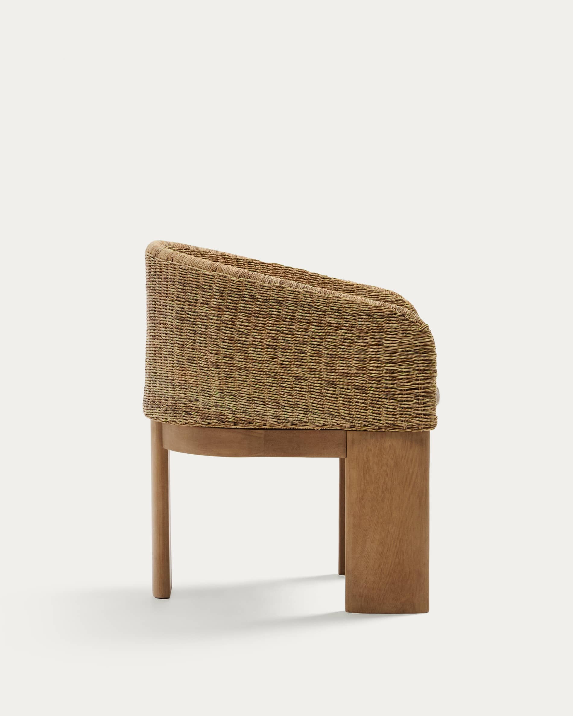 Xoriguer chair in synthetic rattan and solid eucalyptus wood FSC 100%