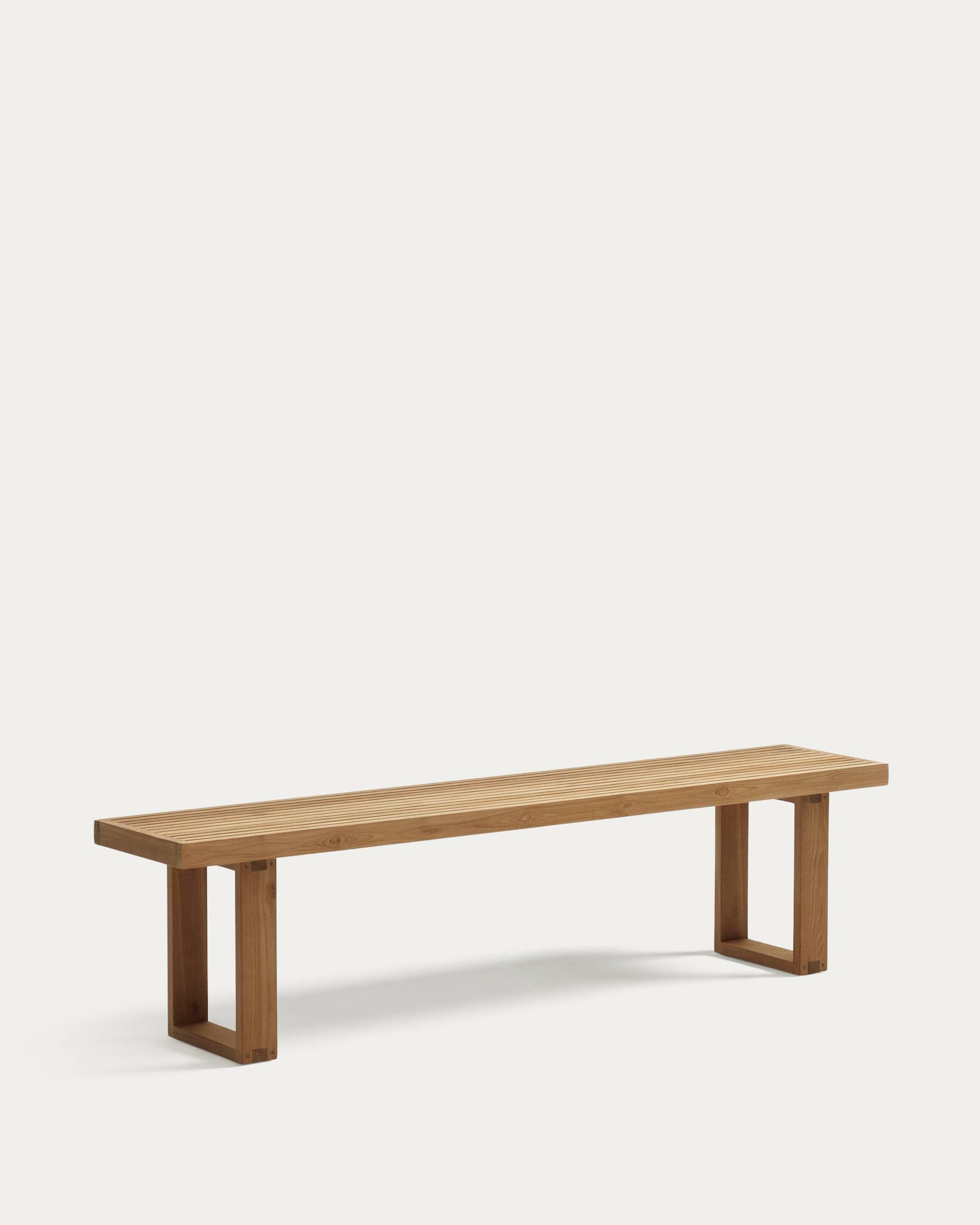 Canadell 100% outdoor bench in solid teak wood, 210 cm
